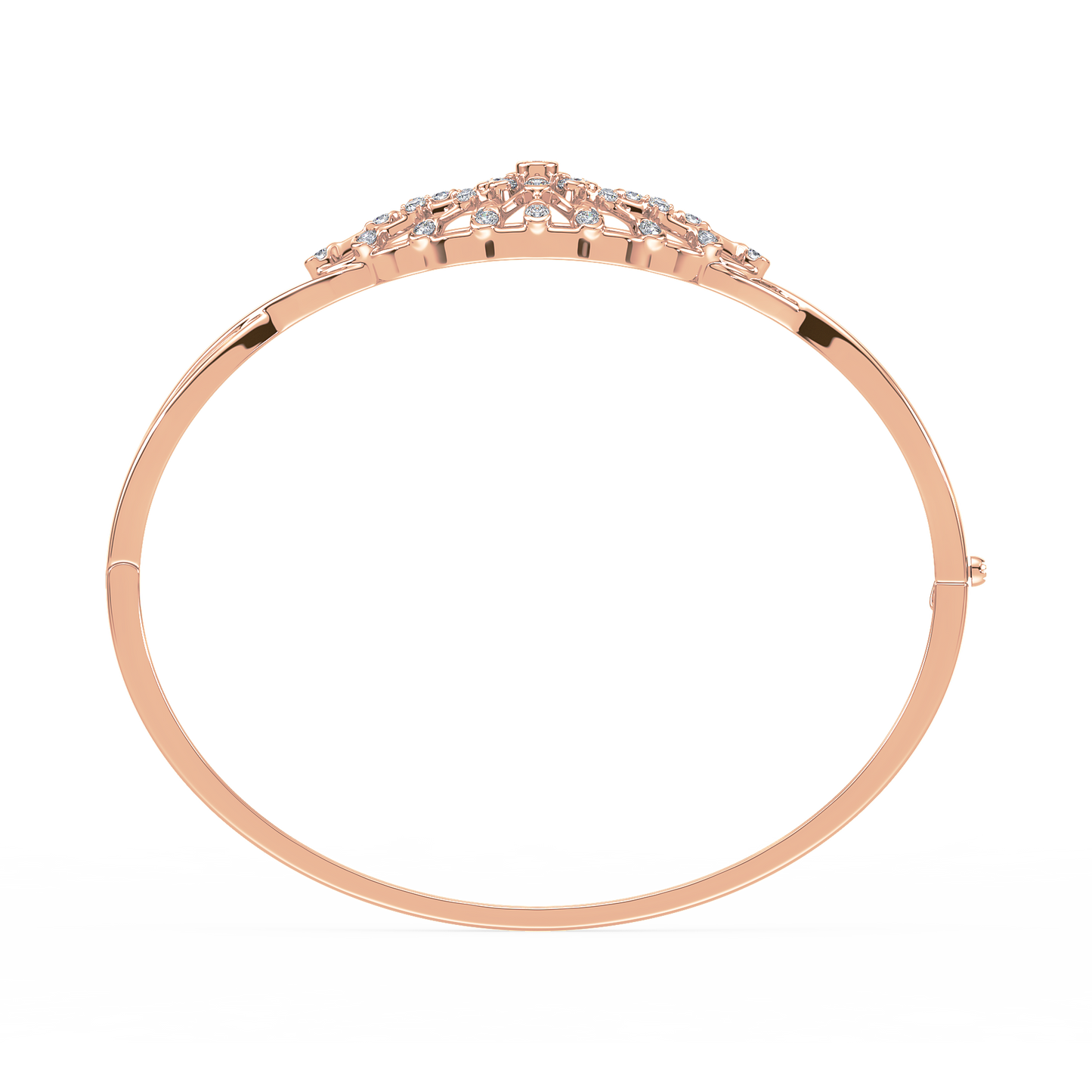 Infinity Twist Bezel Solitaire Bracelet
