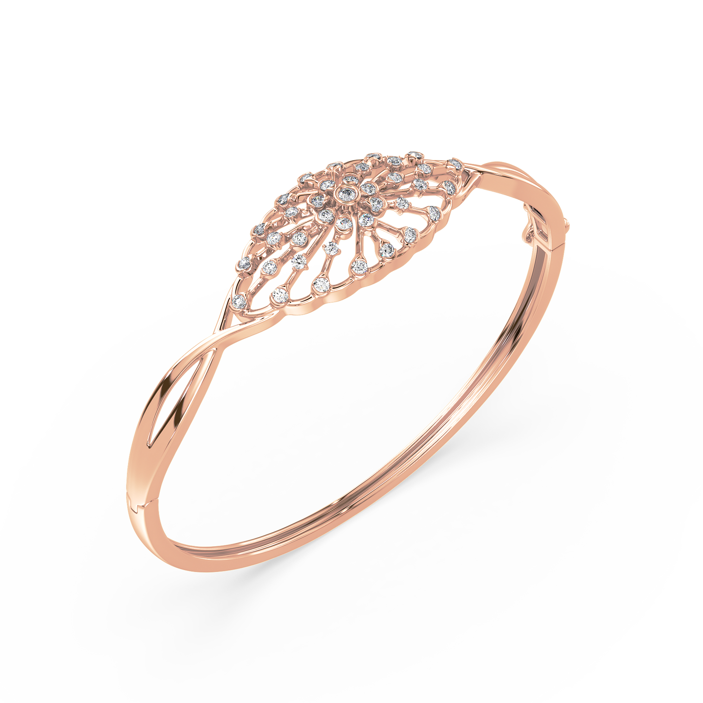 Infinity Twist Bezel Solitaire Bracelet