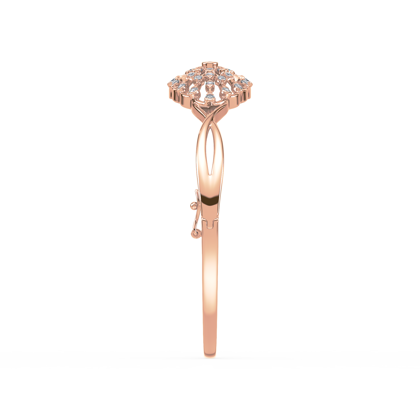 Infinity Twist Bezel Solitaire Bracelet
