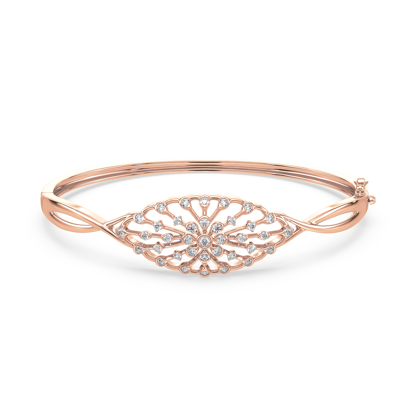 Infinity Twist Bezel Solitaire Bracelet