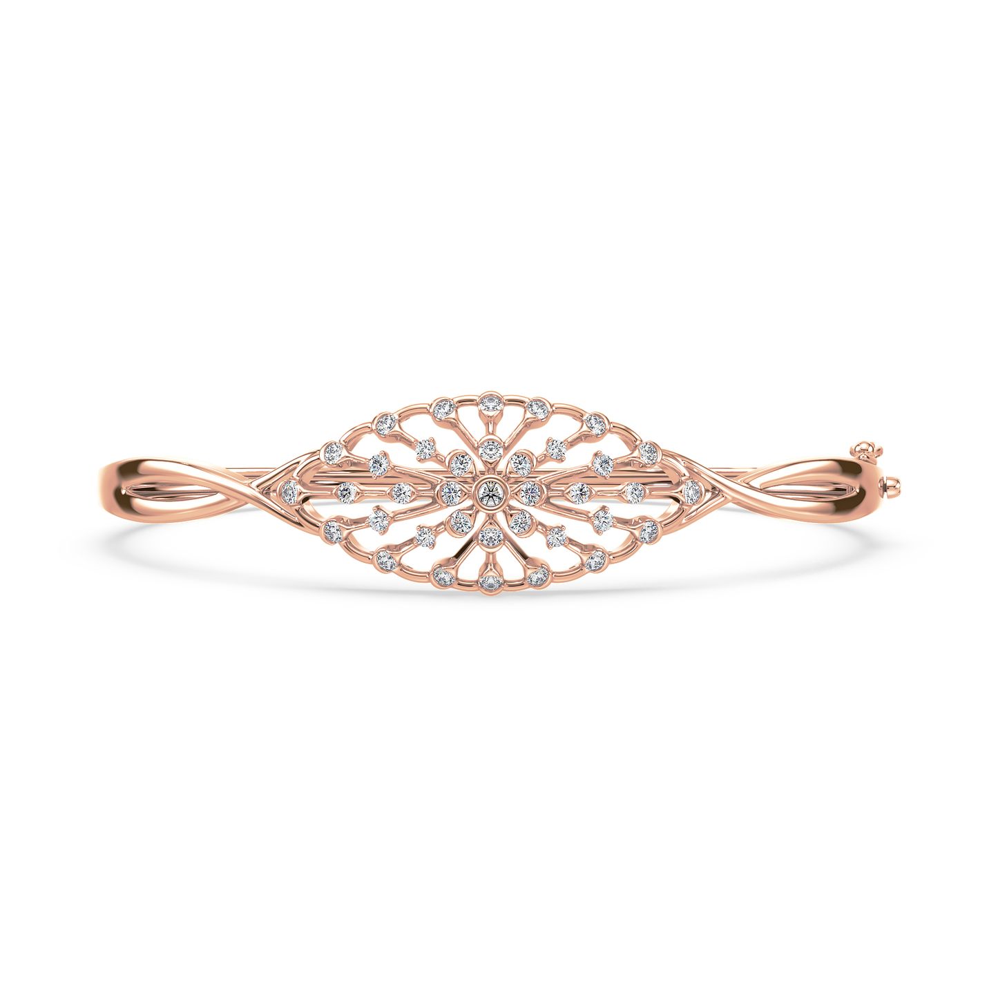 Infinity Twist Bezel Solitaire Bracelet