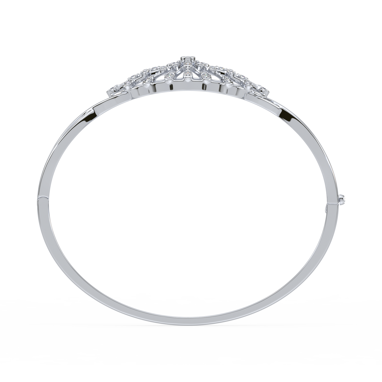 Infinity Twist Bezel Solitaire Bracelet