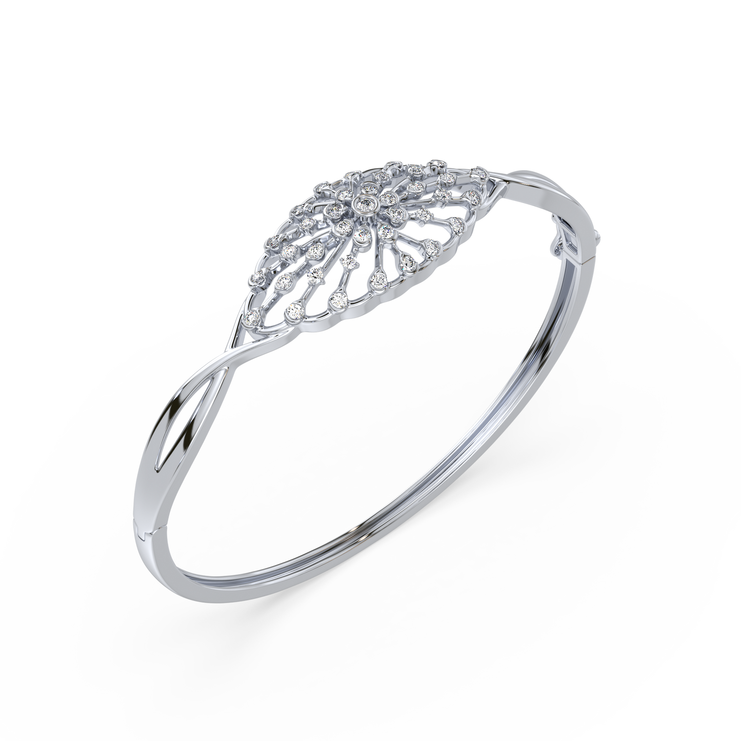 Infinity Twist Bezel Solitaire Bracelet