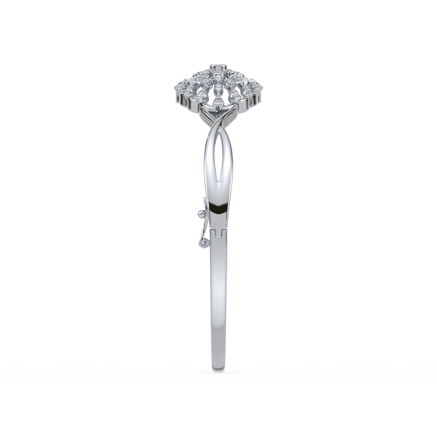 Infinity Twist Bezel Solitaire Bracelet