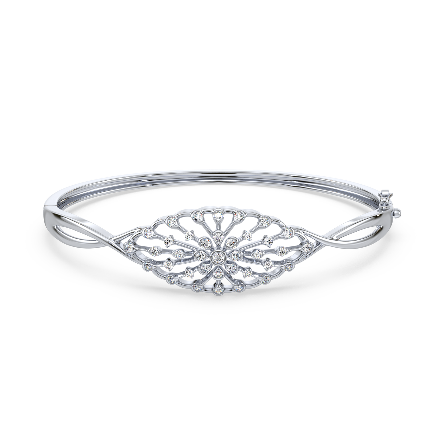 Infinity Twist Bezel Solitaire Bracelet