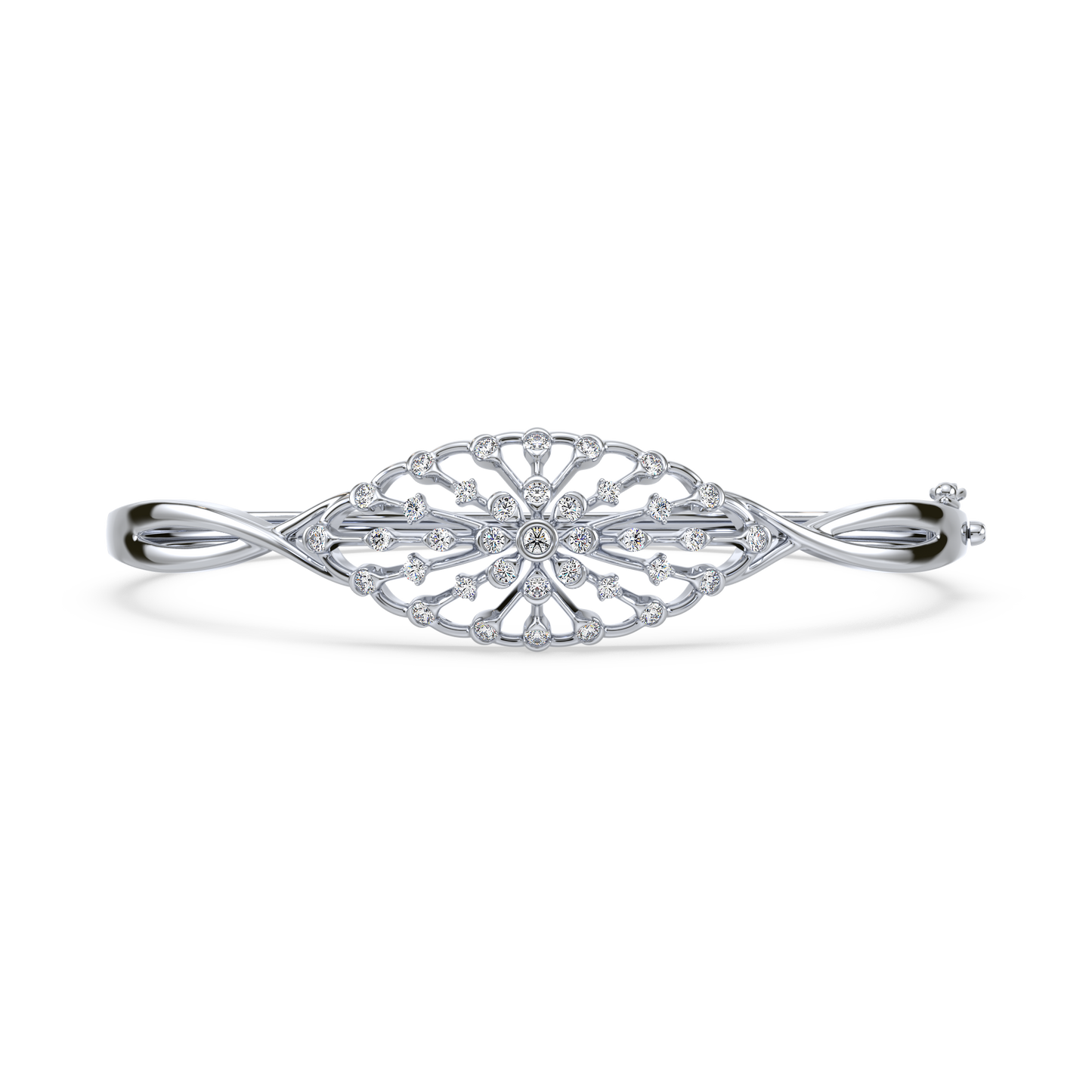 Infinity Twist Bezel Solitaire Bracelet