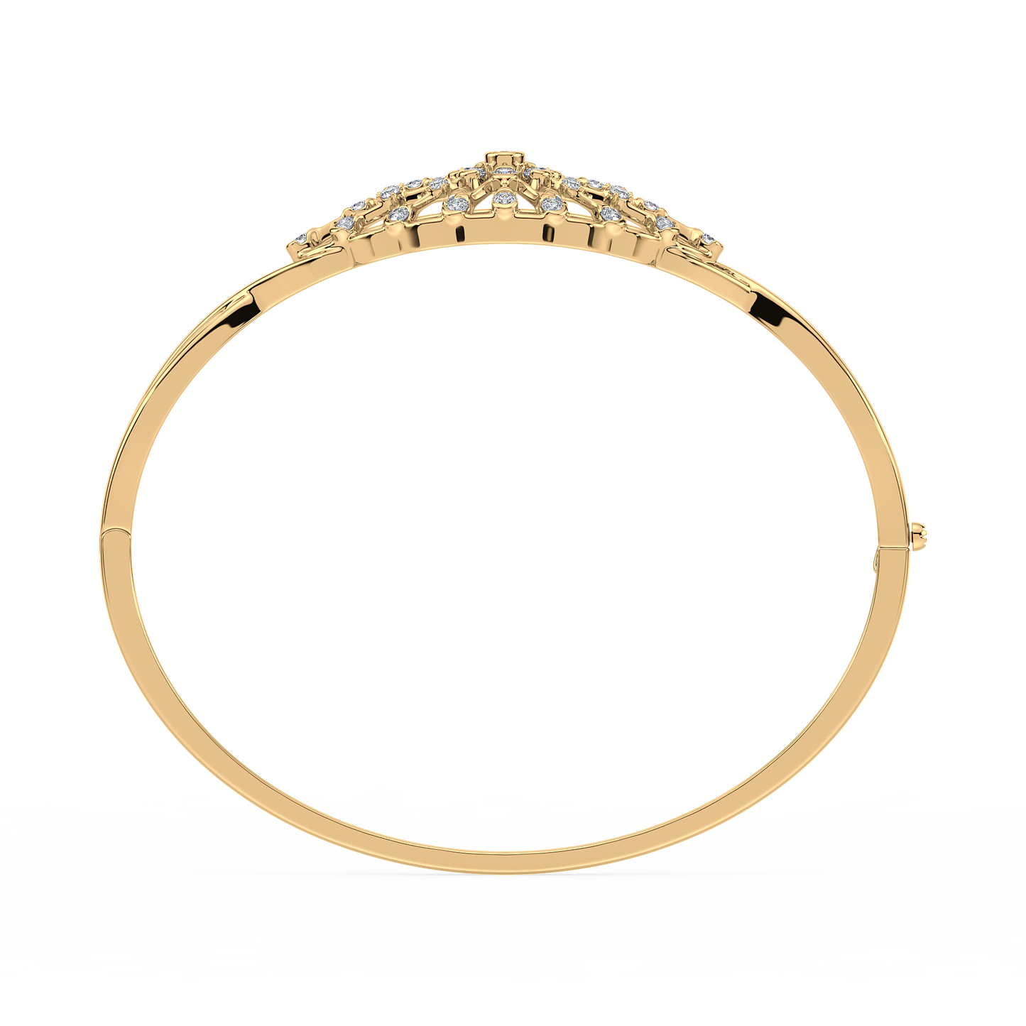 Infinity Twist Bezel Solitaire Bracelet
