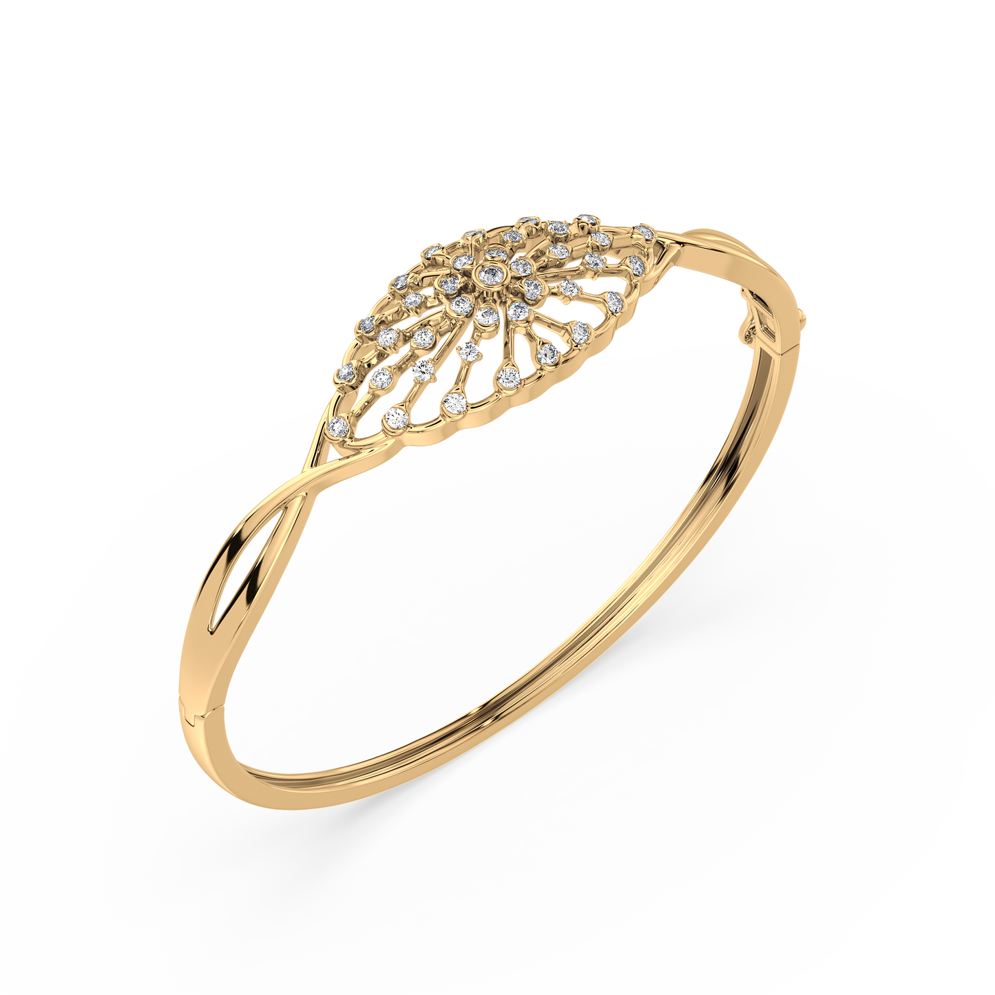 Infinity Twist Bezel Solitaire Bracelet