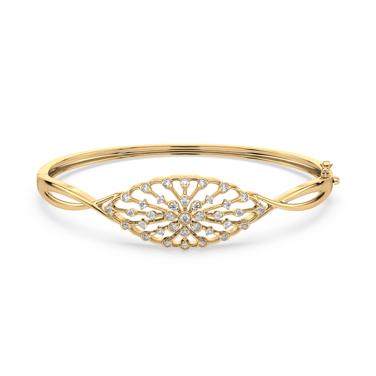 Infinity Twist Bezel Solitaire Bracelet