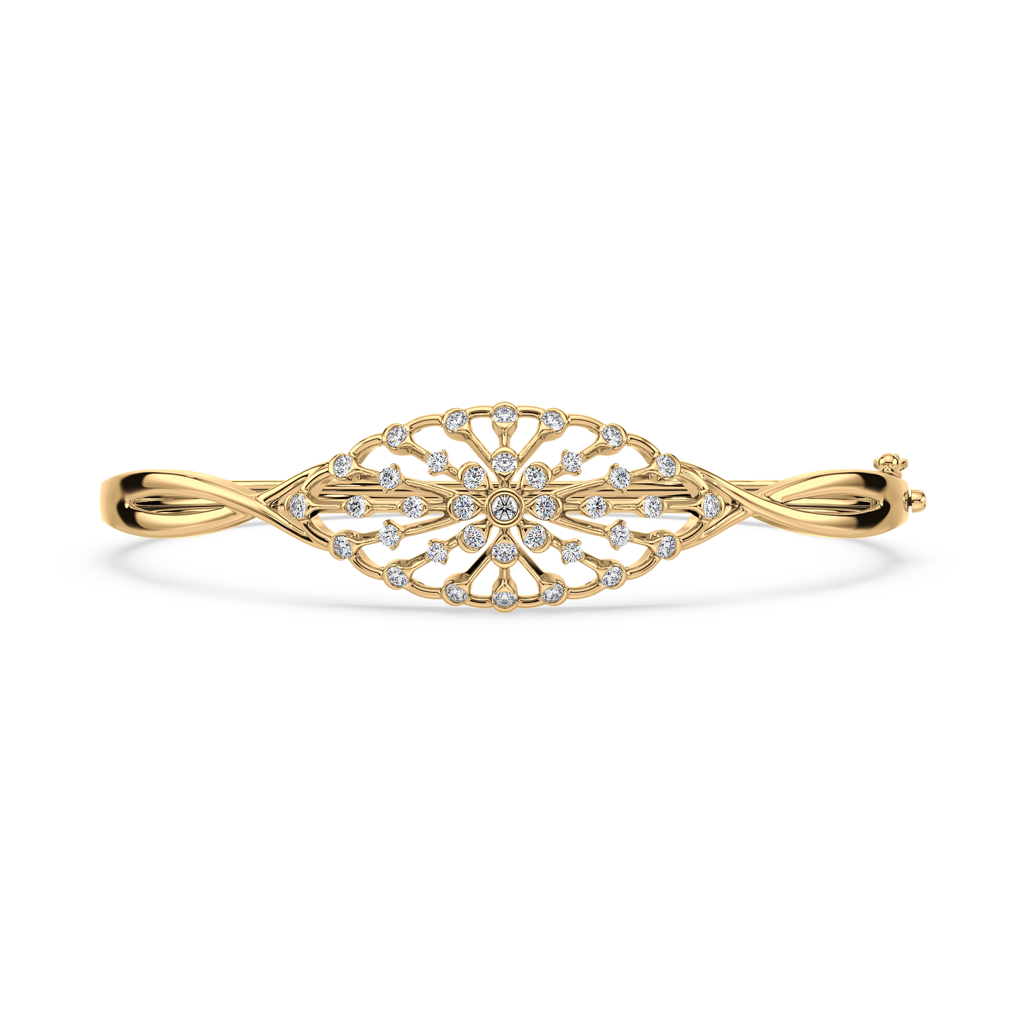 Infinity Twist Bezel Solitaire Bracelet