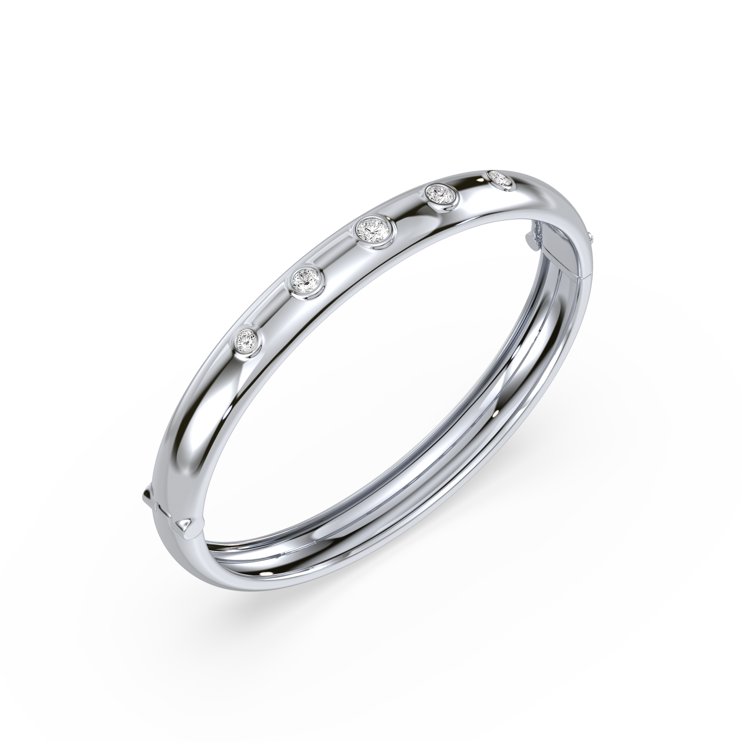 Stackable/ Eternity Bezel Bracelet