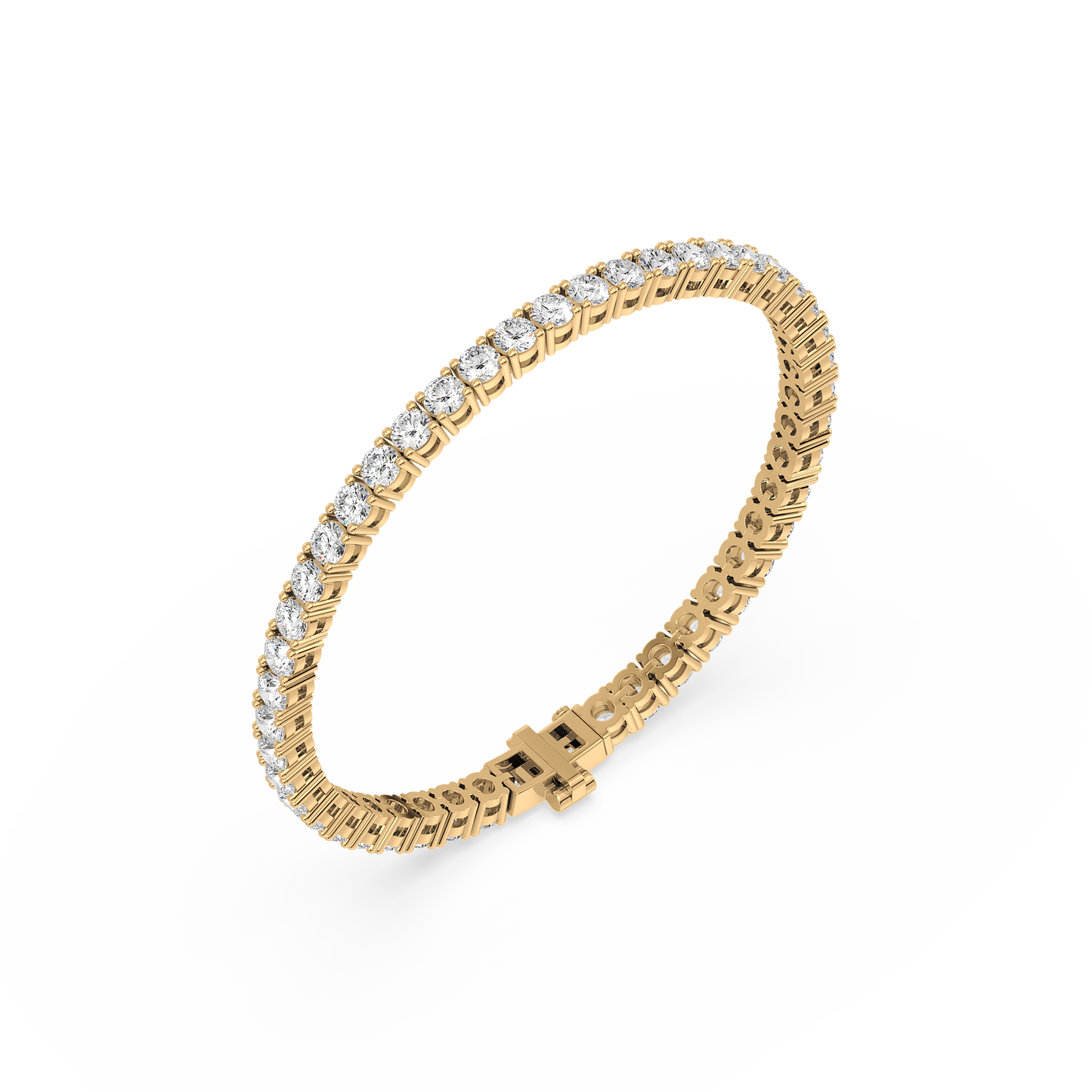 Square Luxe Tennis Bracelet
