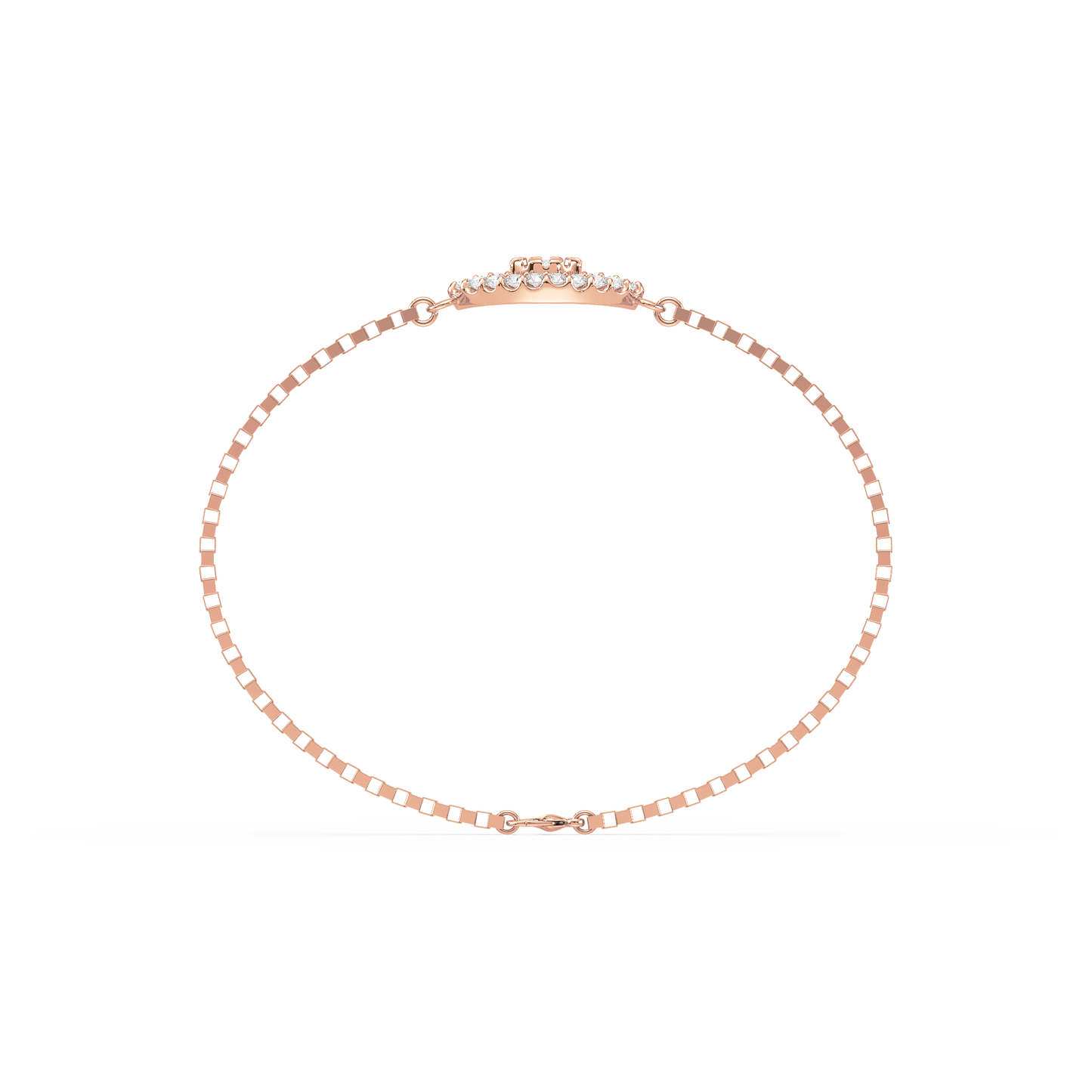 Half Bezel Solitaire Bracelet