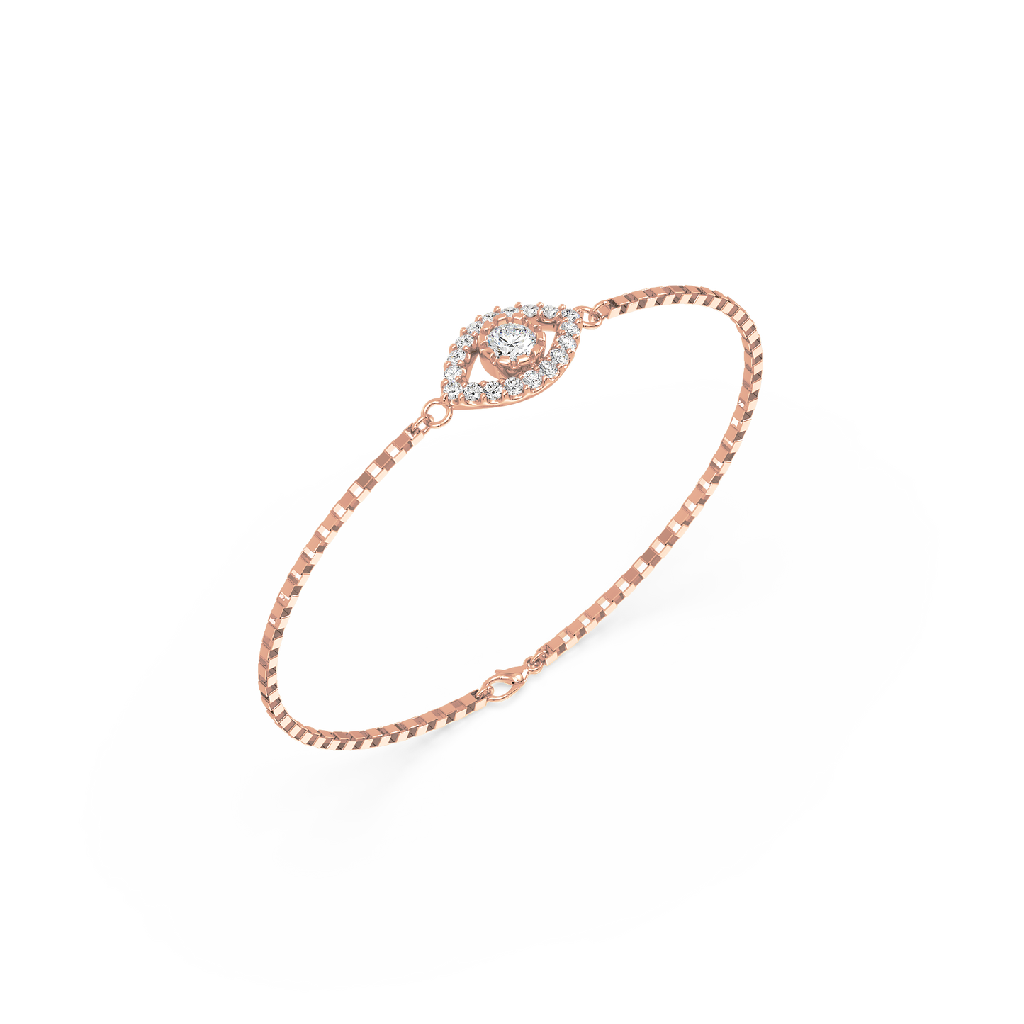 Half Bezel Solitaire Bracelet