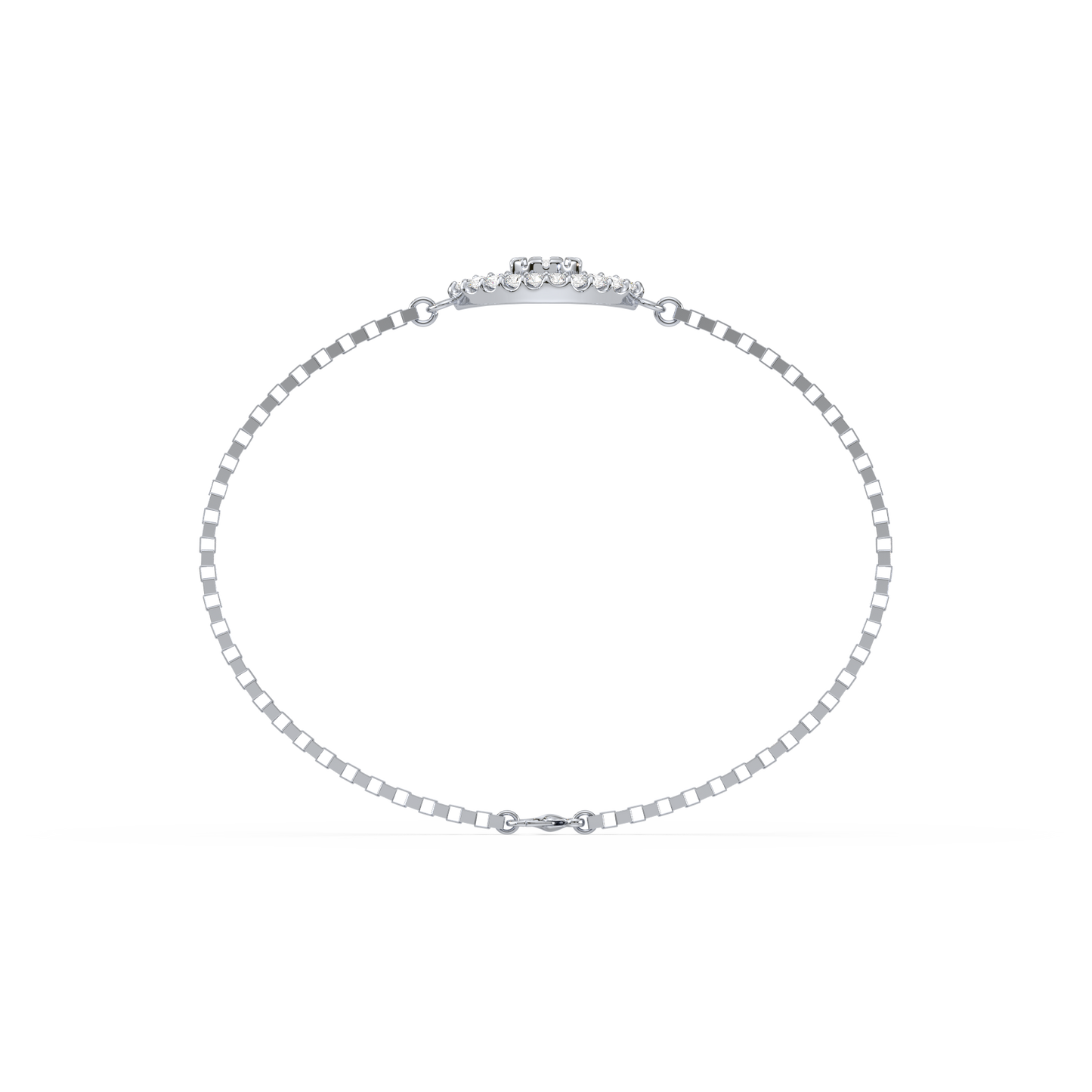 Half Bezel Solitaire Bracelet