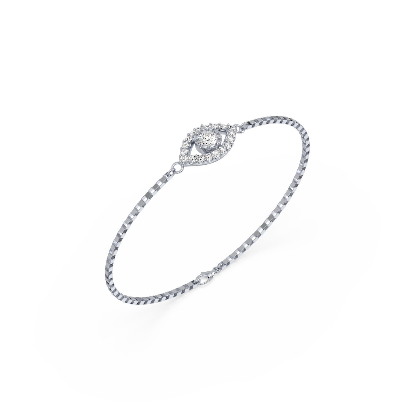 Half Bezel Solitaire Bracelet