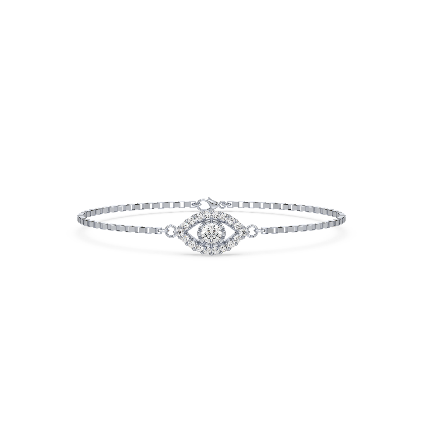 Half Bezel Solitaire Bracelet