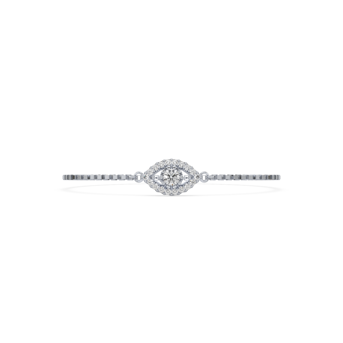 Half Bezel Solitaire Bracelet