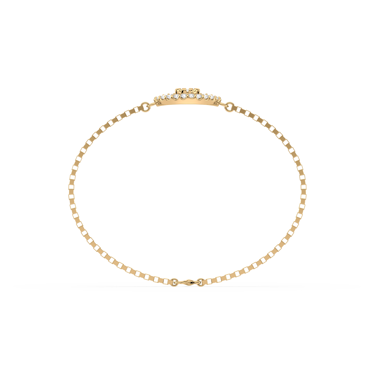 Half Bezel Solitaire Bracelet