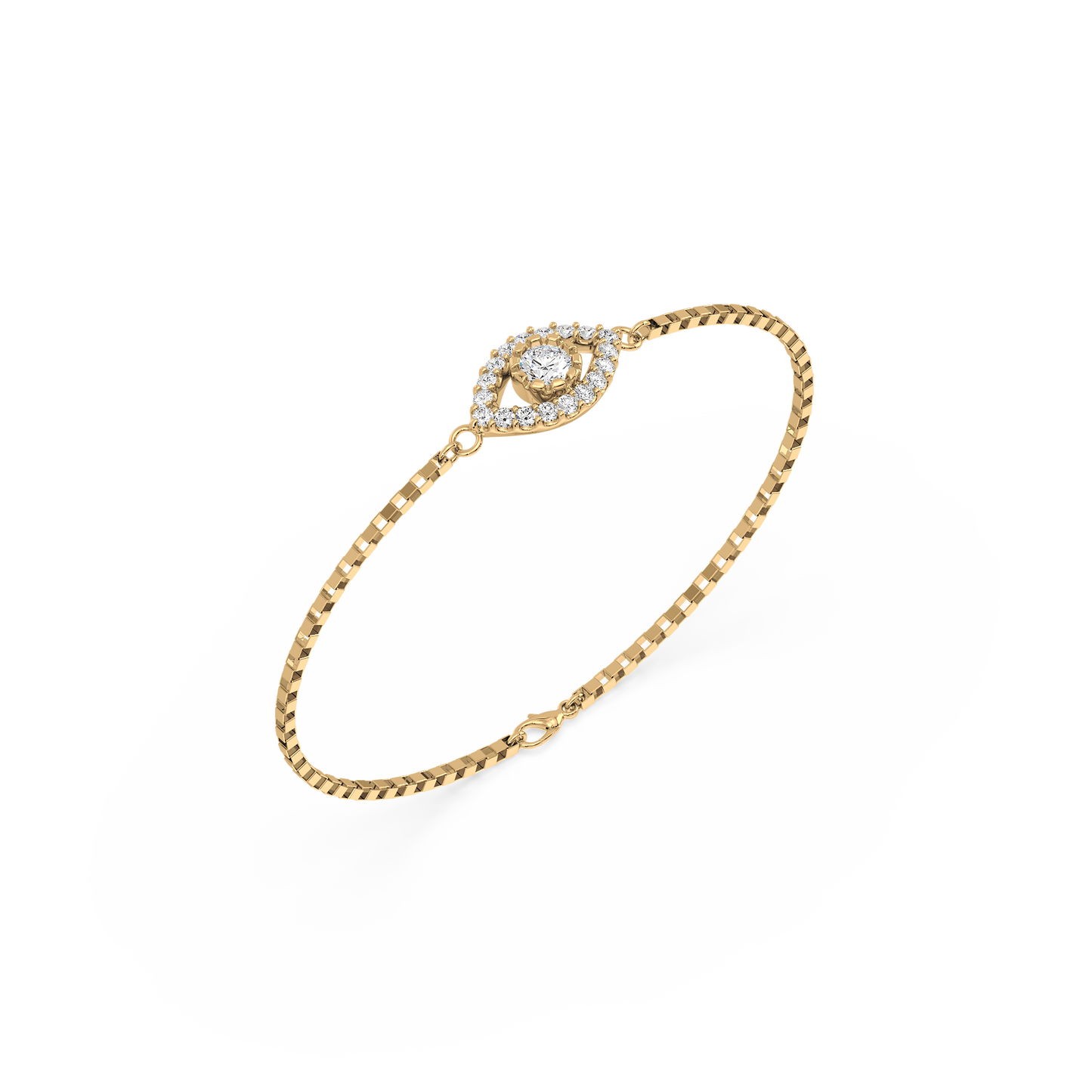 Half Bezel Solitaire Bracelet