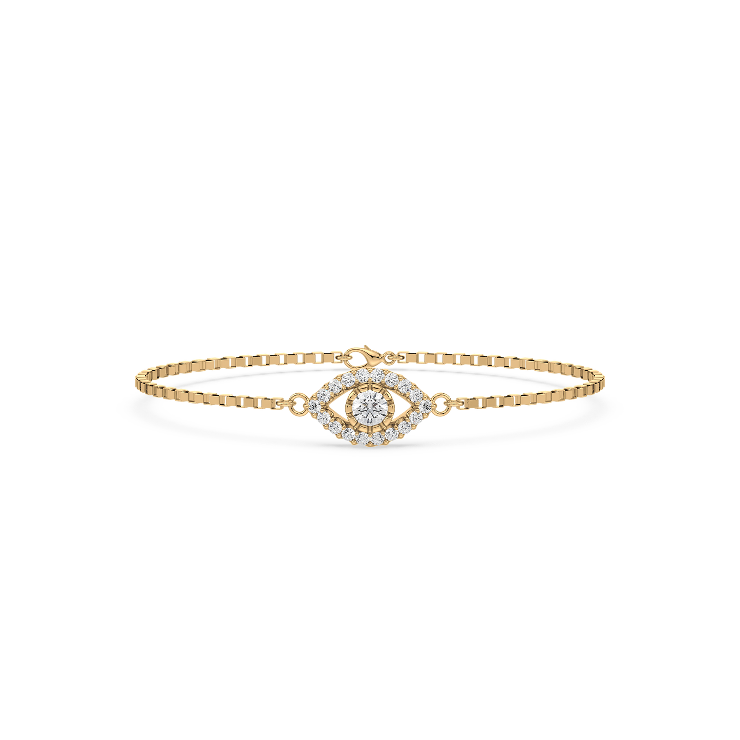 Half Bezel Solitaire Bracelet