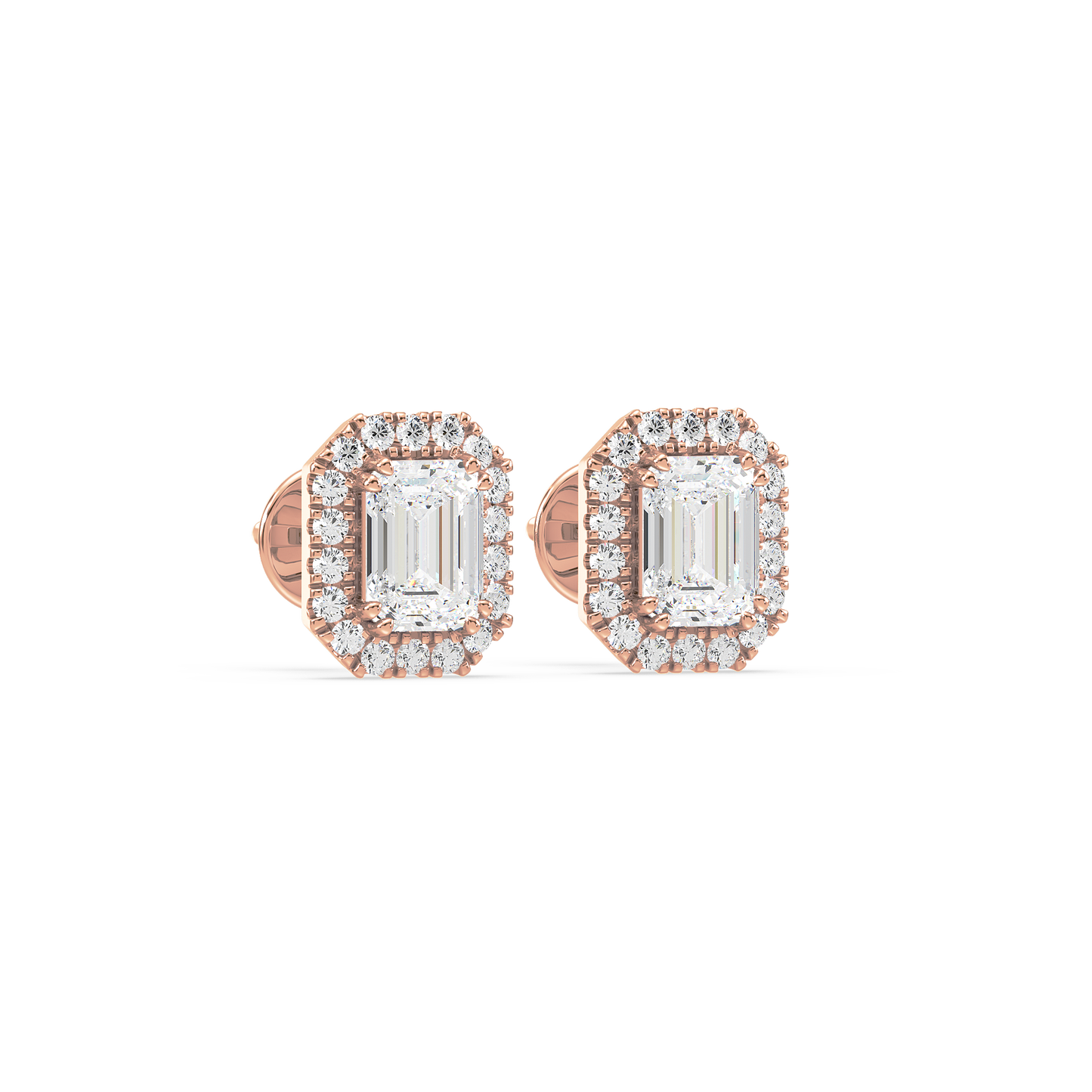 Emerald Halo Studs