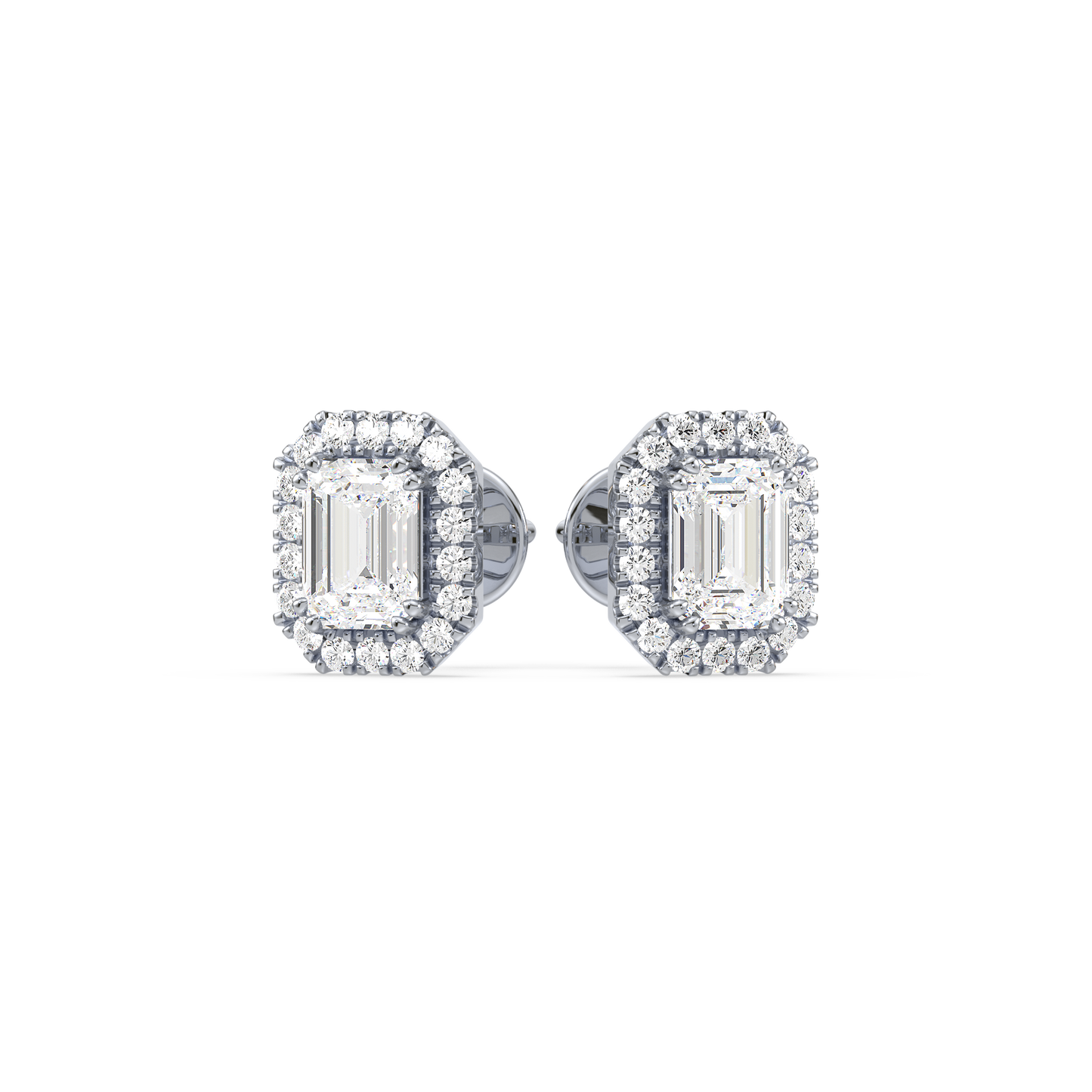 Emerald Halo Studs