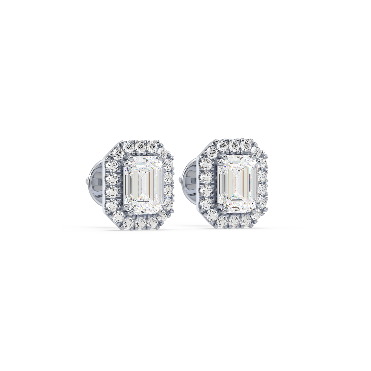 Emerald Halo Studs