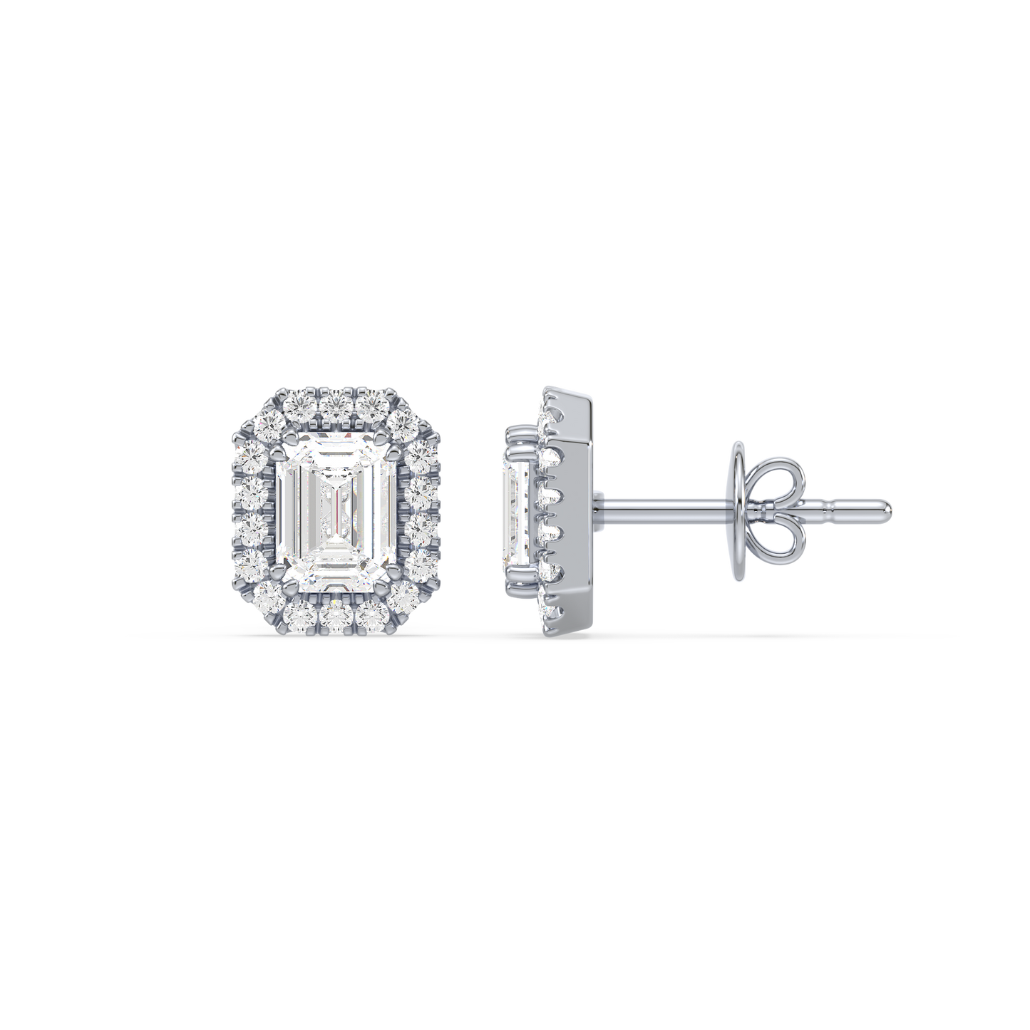 Emerald Halo Studs