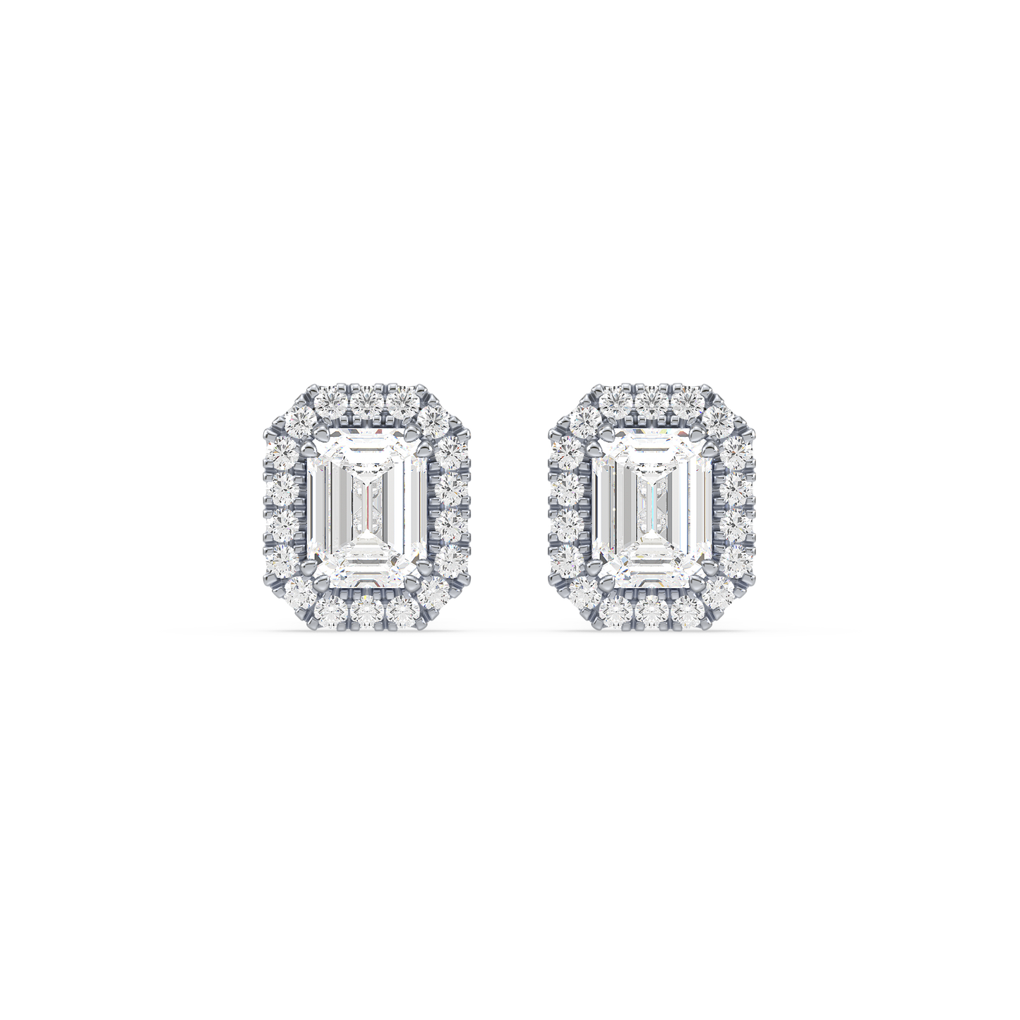 Emerald Halo Studs