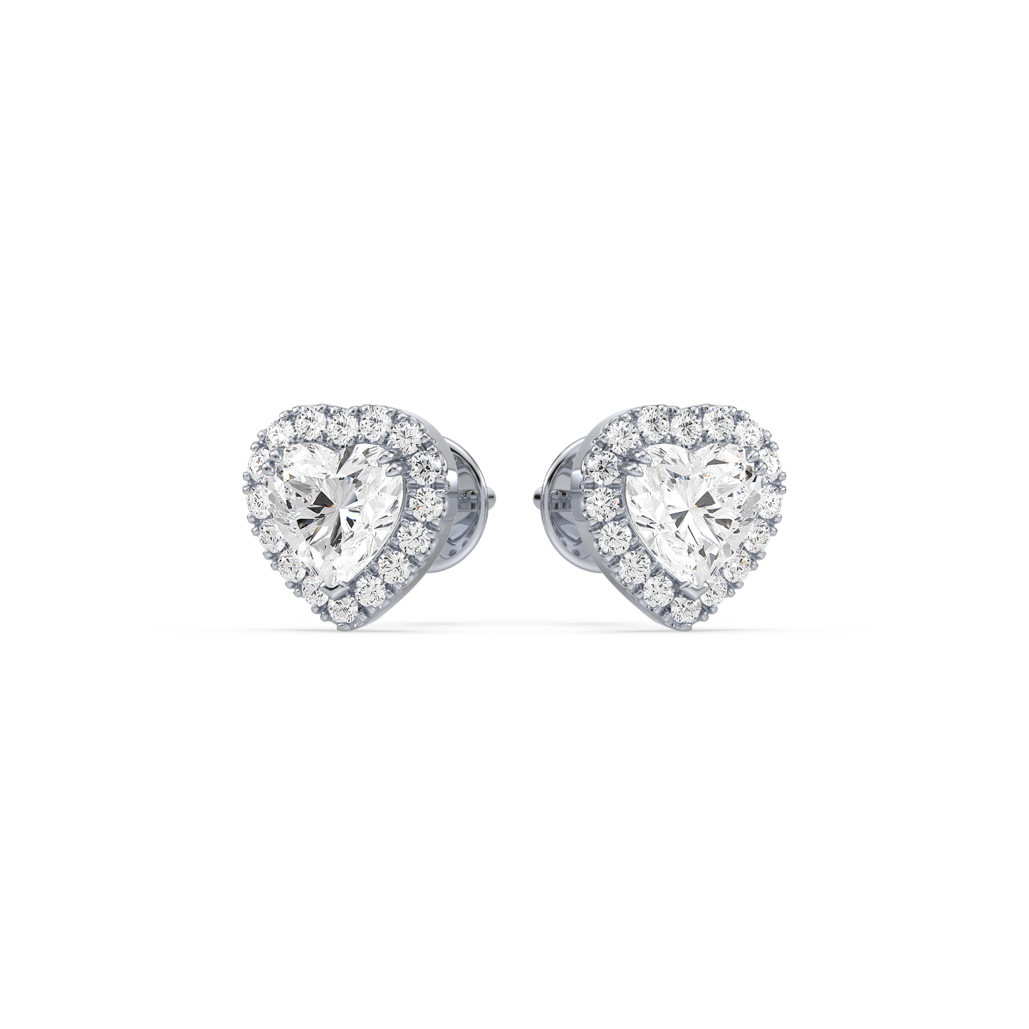 Heart Halo Studs