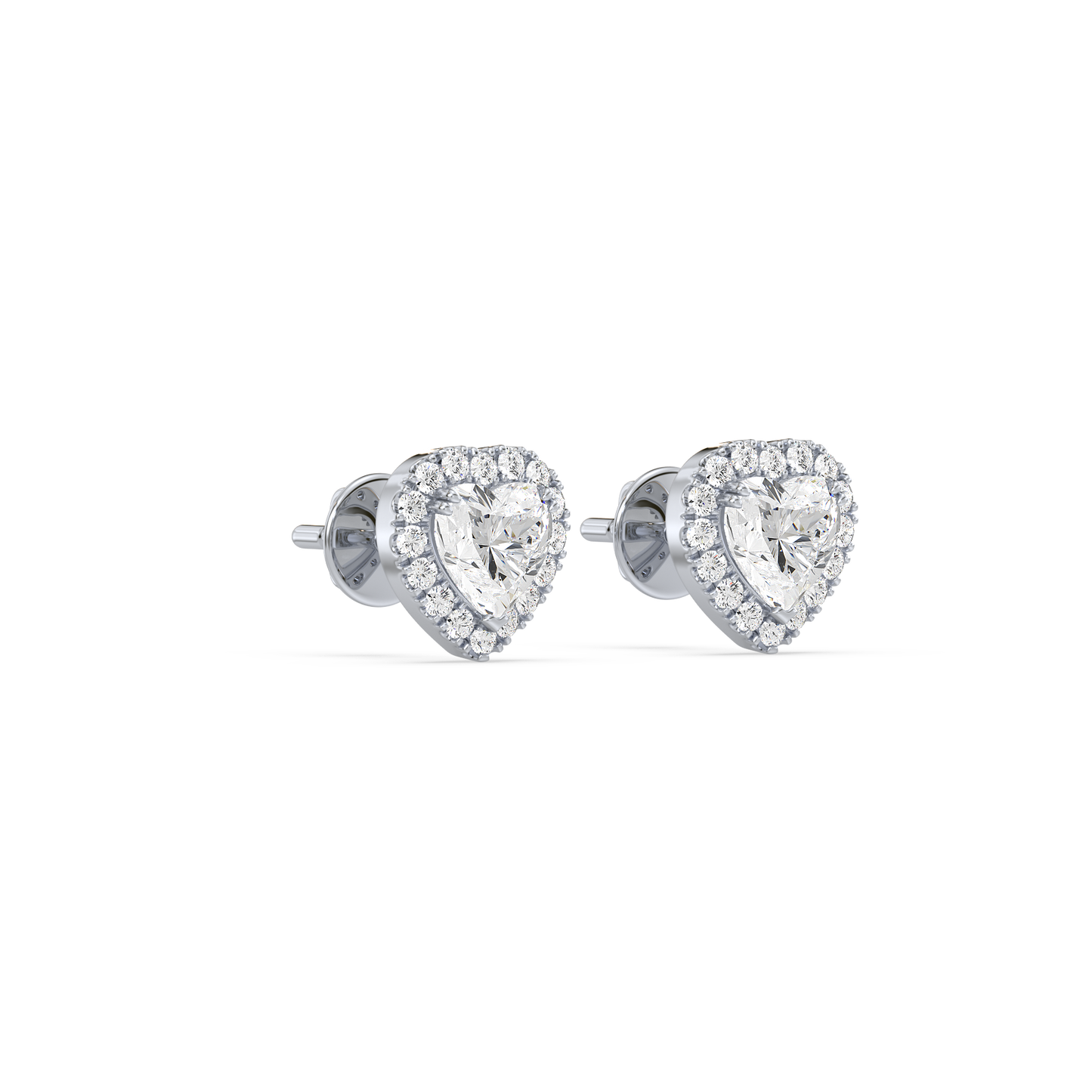 Heart Halo Studs