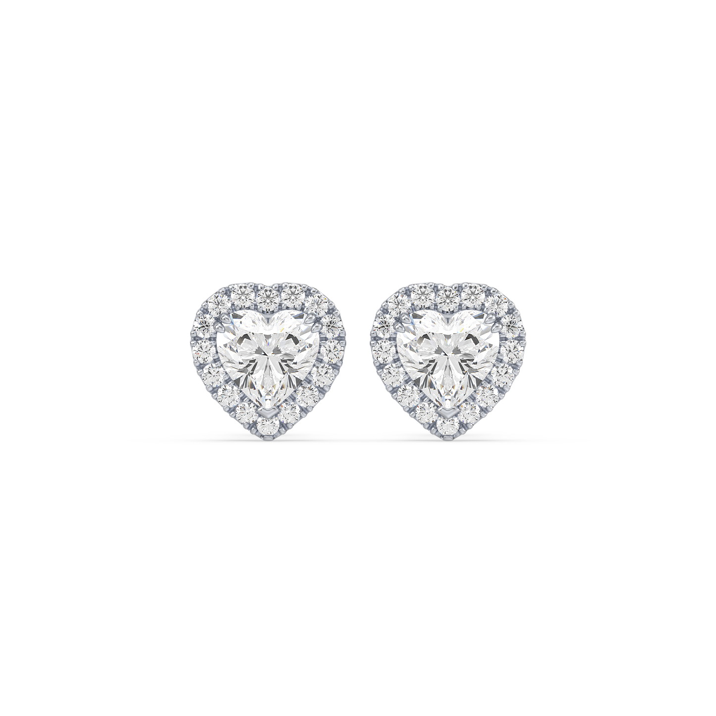 Heart Halo Studs