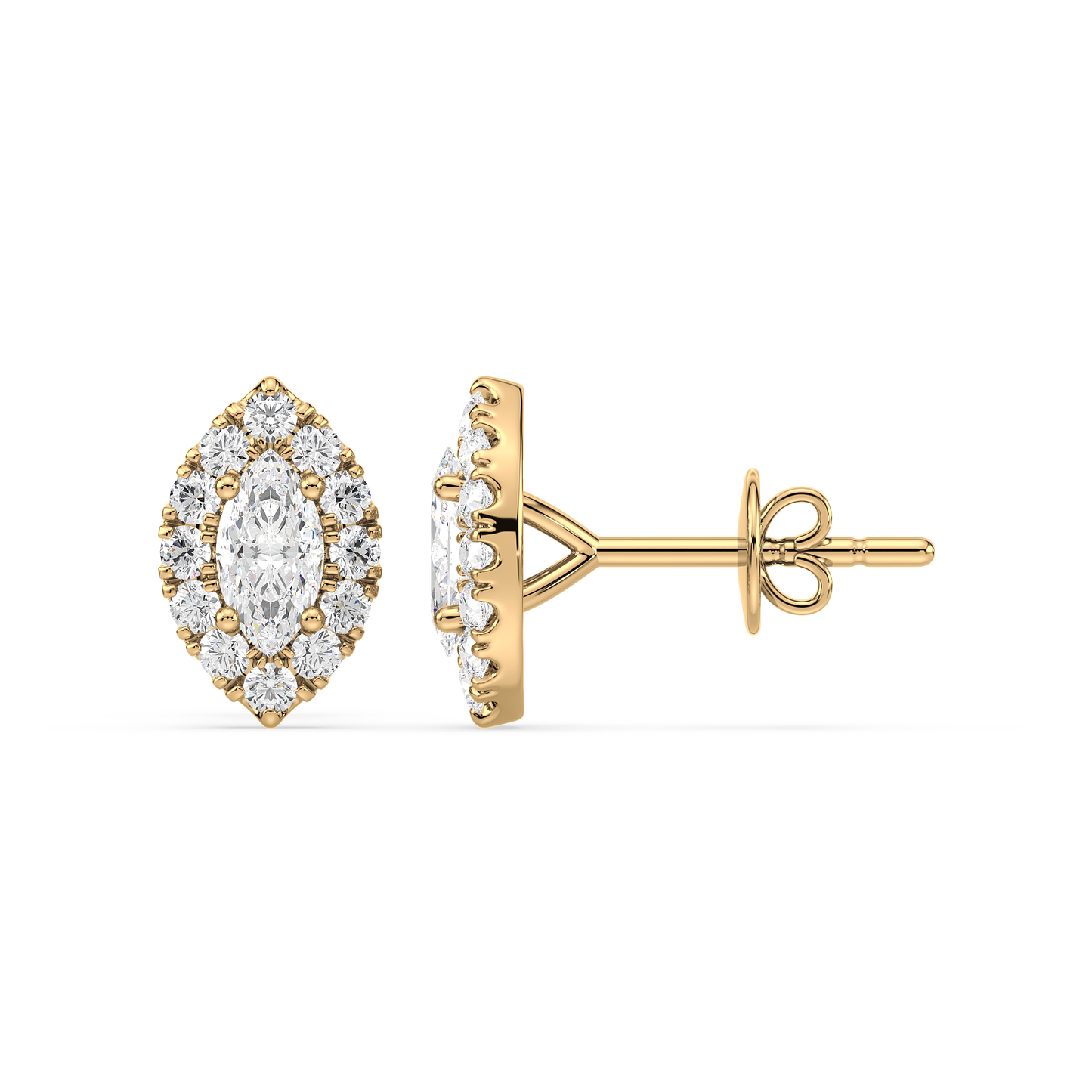 Marquise Solitaire Studs