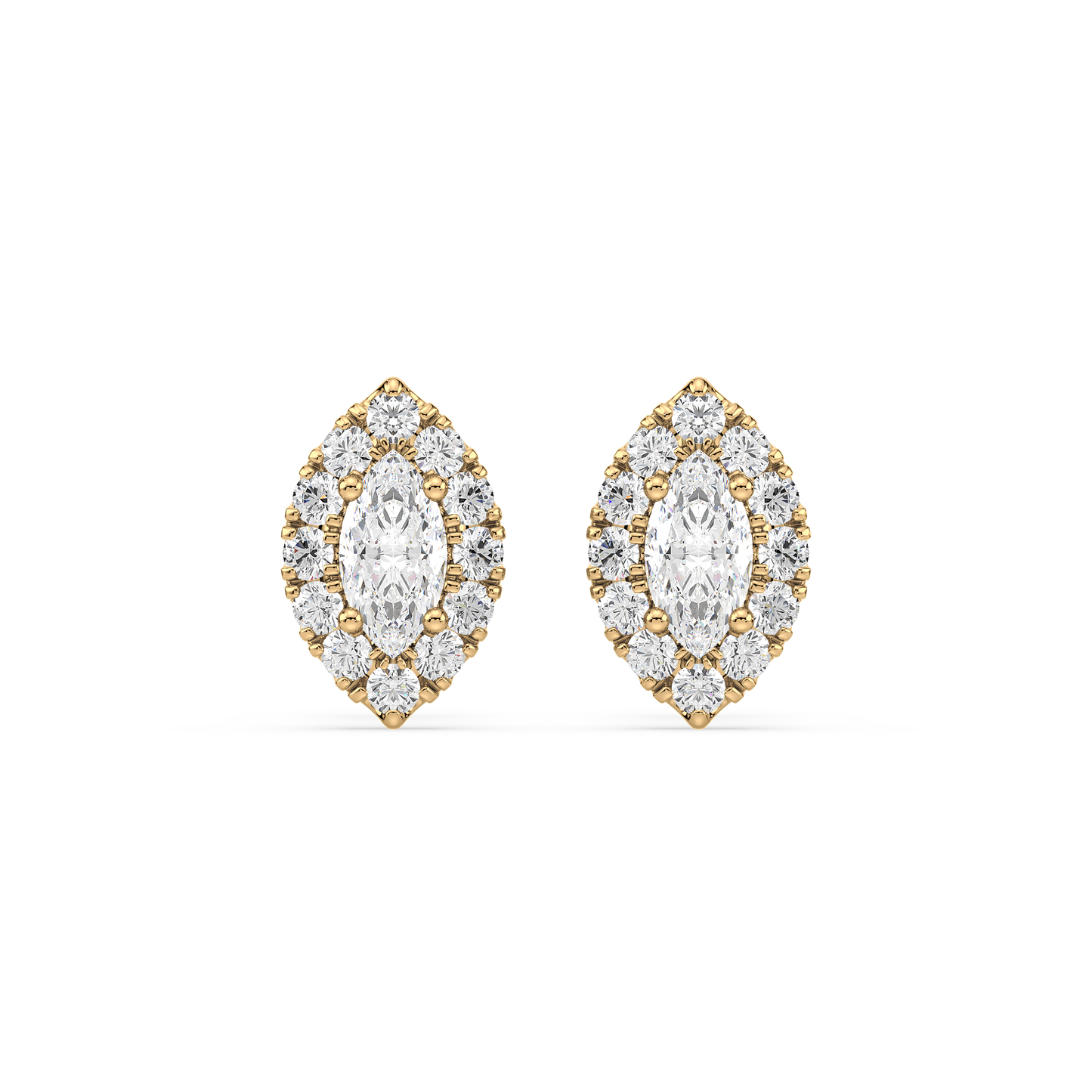 Marquise Solitaire Studs