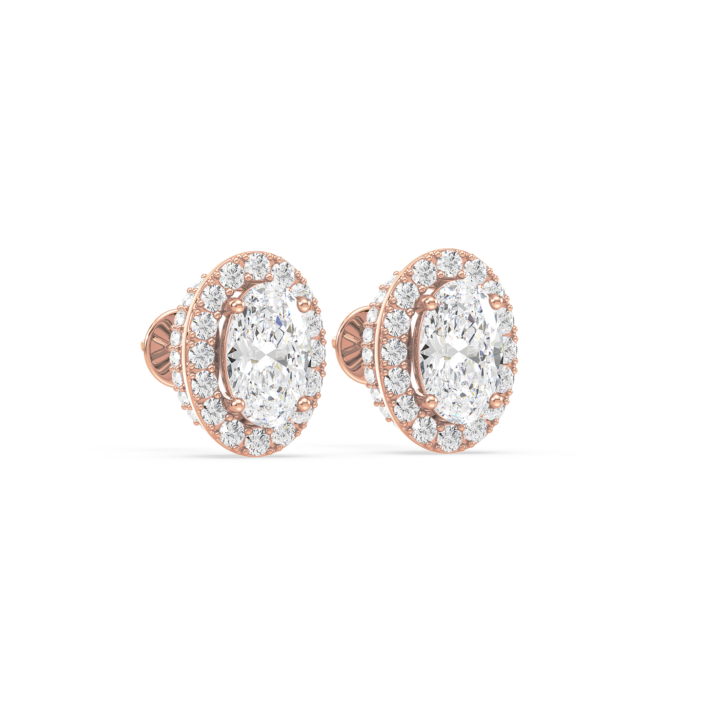 Oval Solitaire Studs