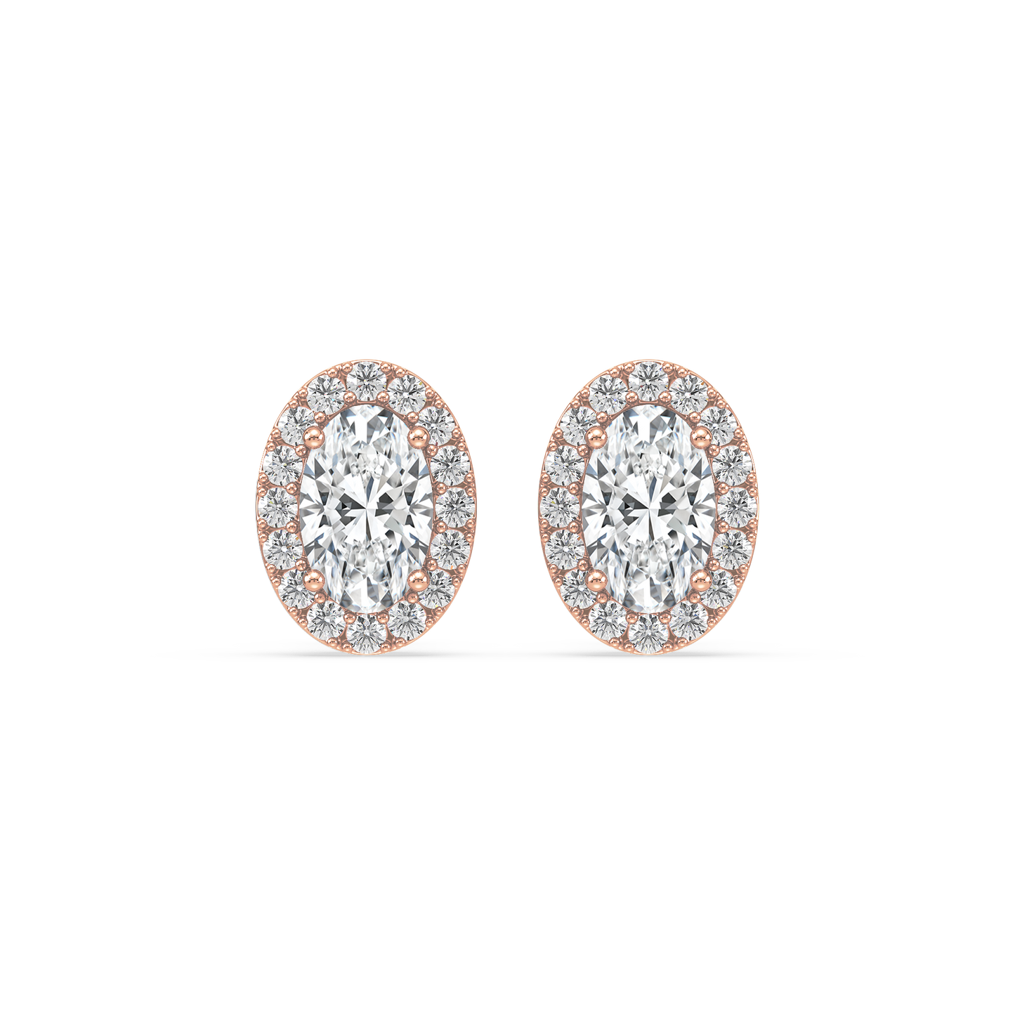 Oval Solitaire Studs