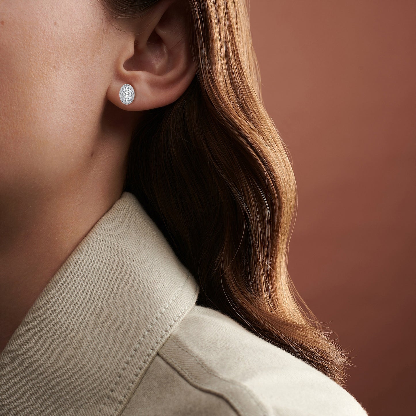 Oval Solitaire Studs