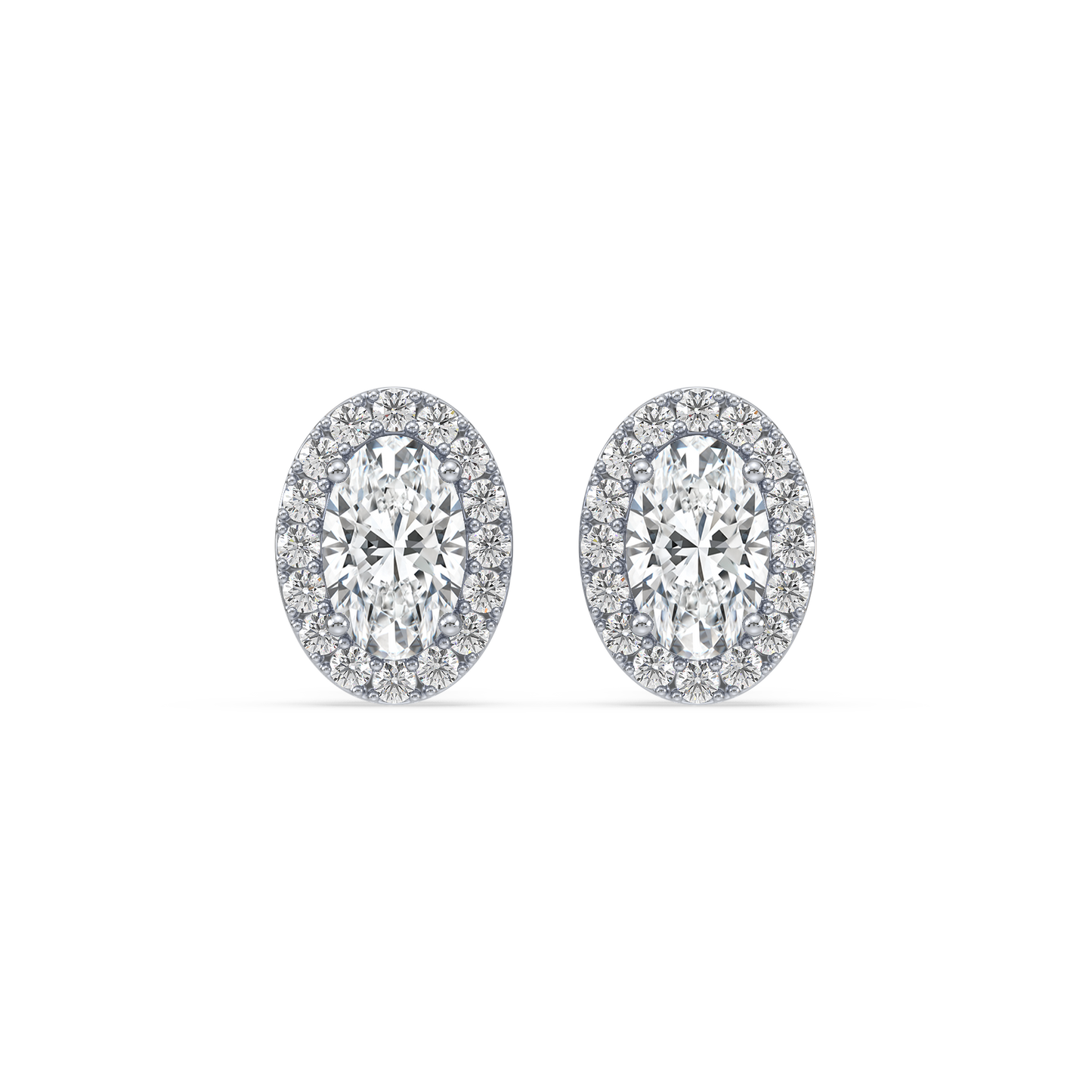 Oval Solitaire Studs