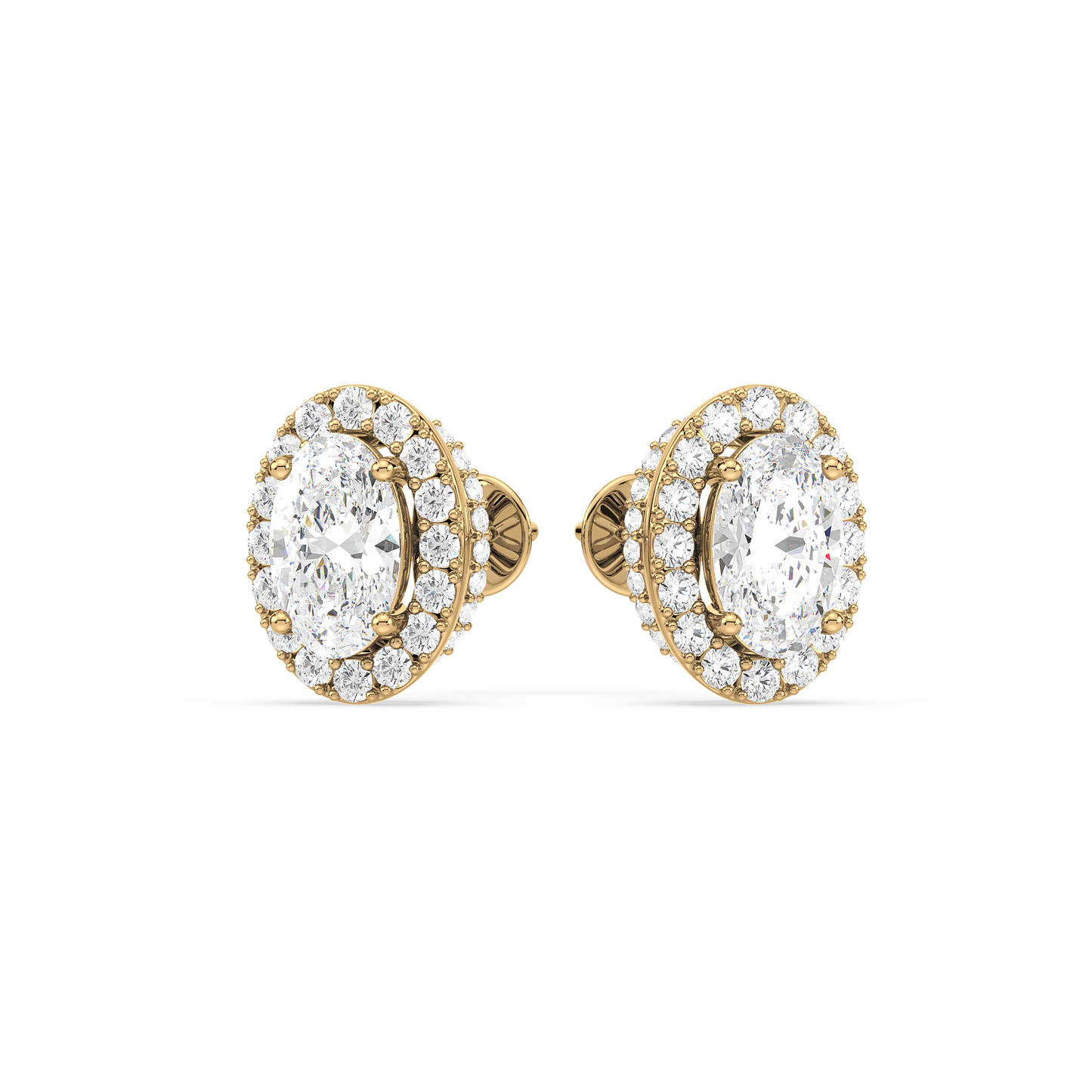 Oval Solitaire Studs