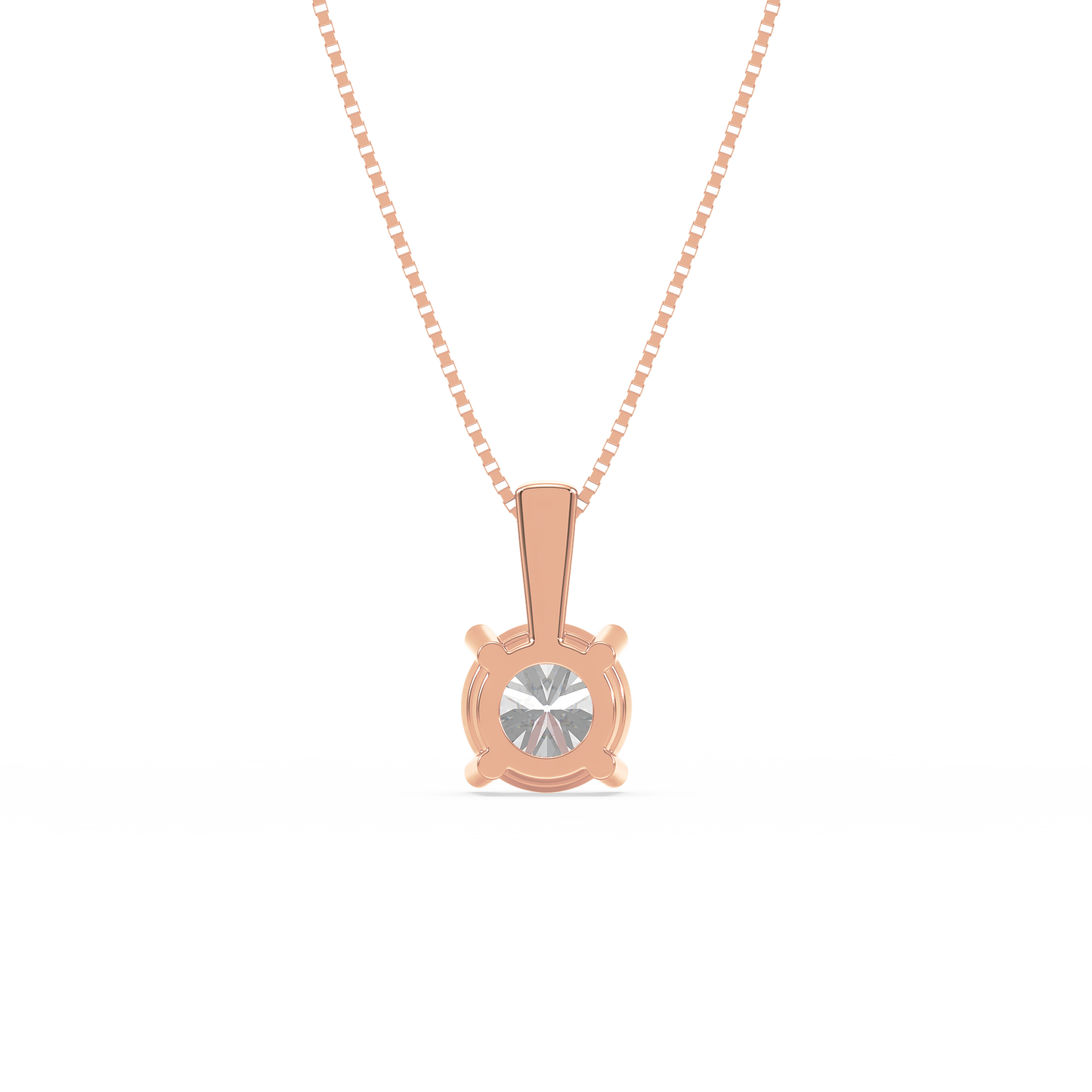 Classic Solitaire Drop Pendant