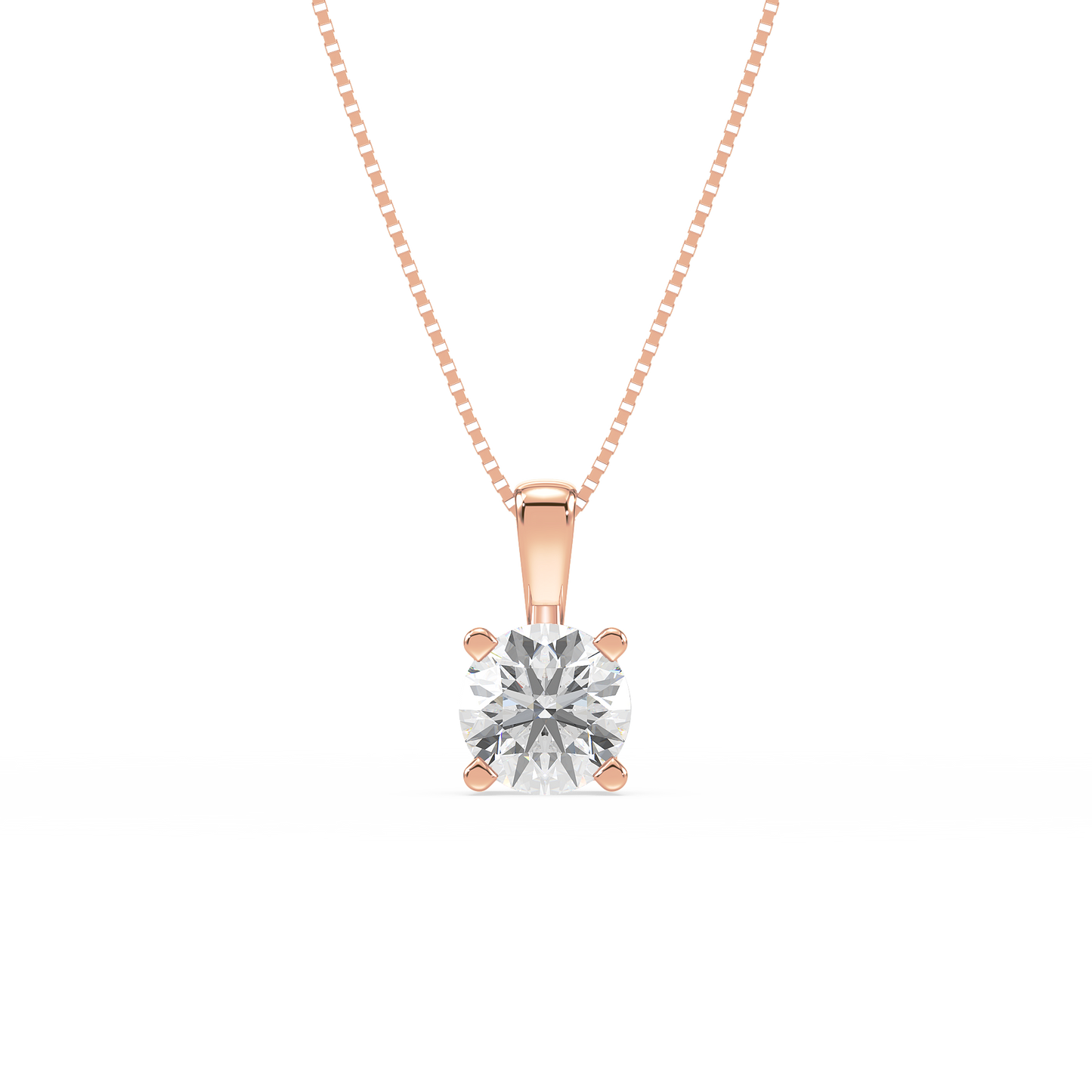 Classic Solitaire Drop Pendant