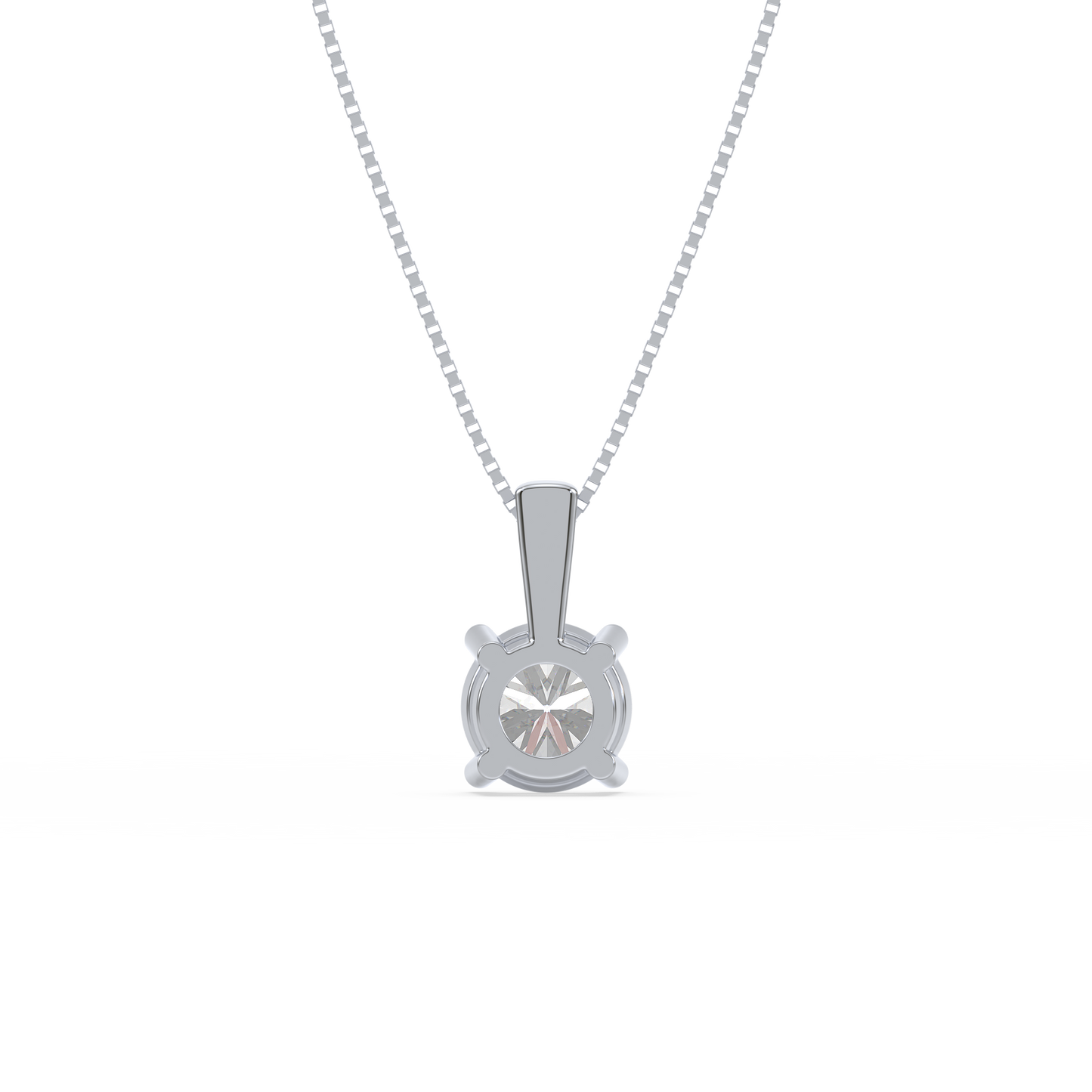Classic Solitaire Drop Pendant