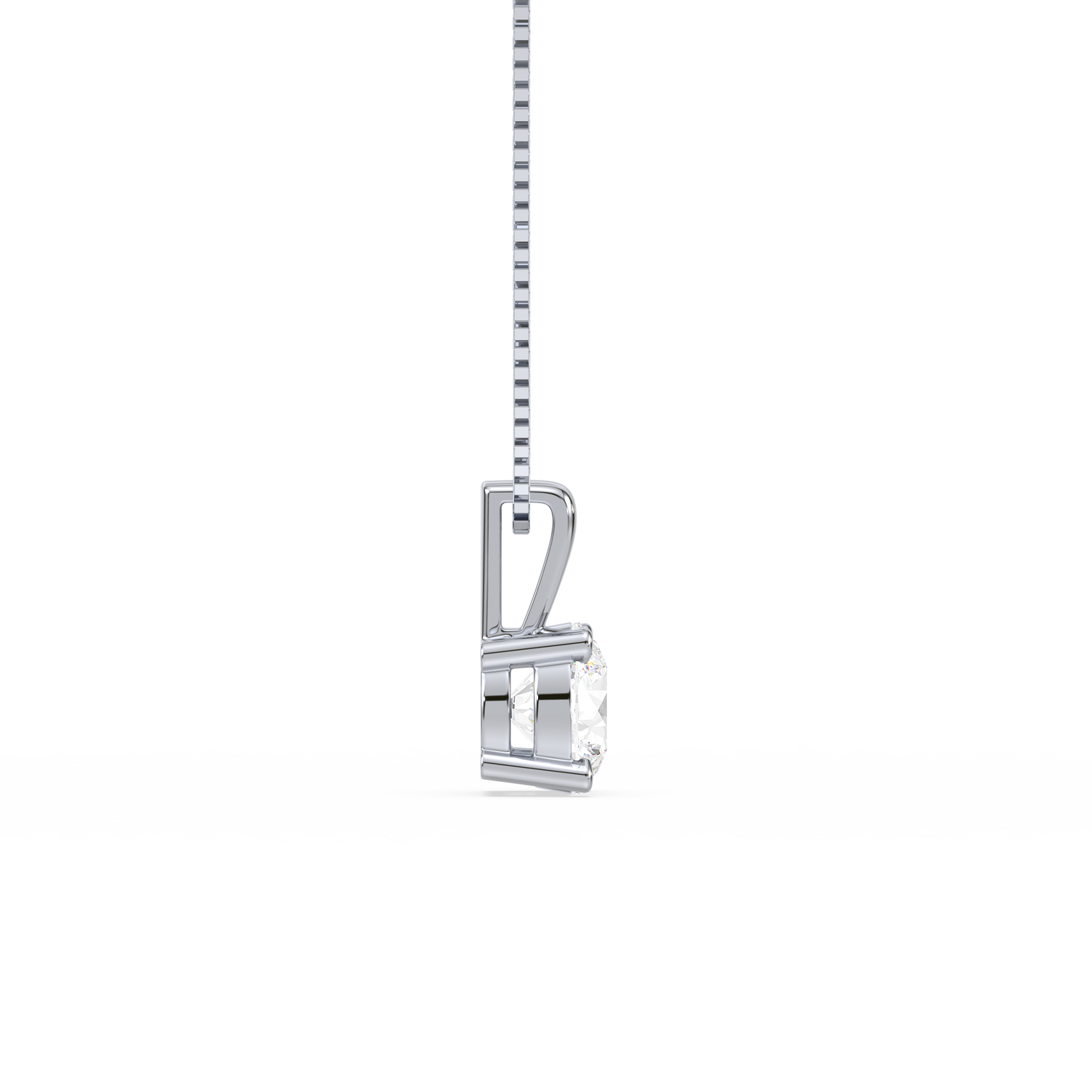 Classic Solitaire Drop Pendant