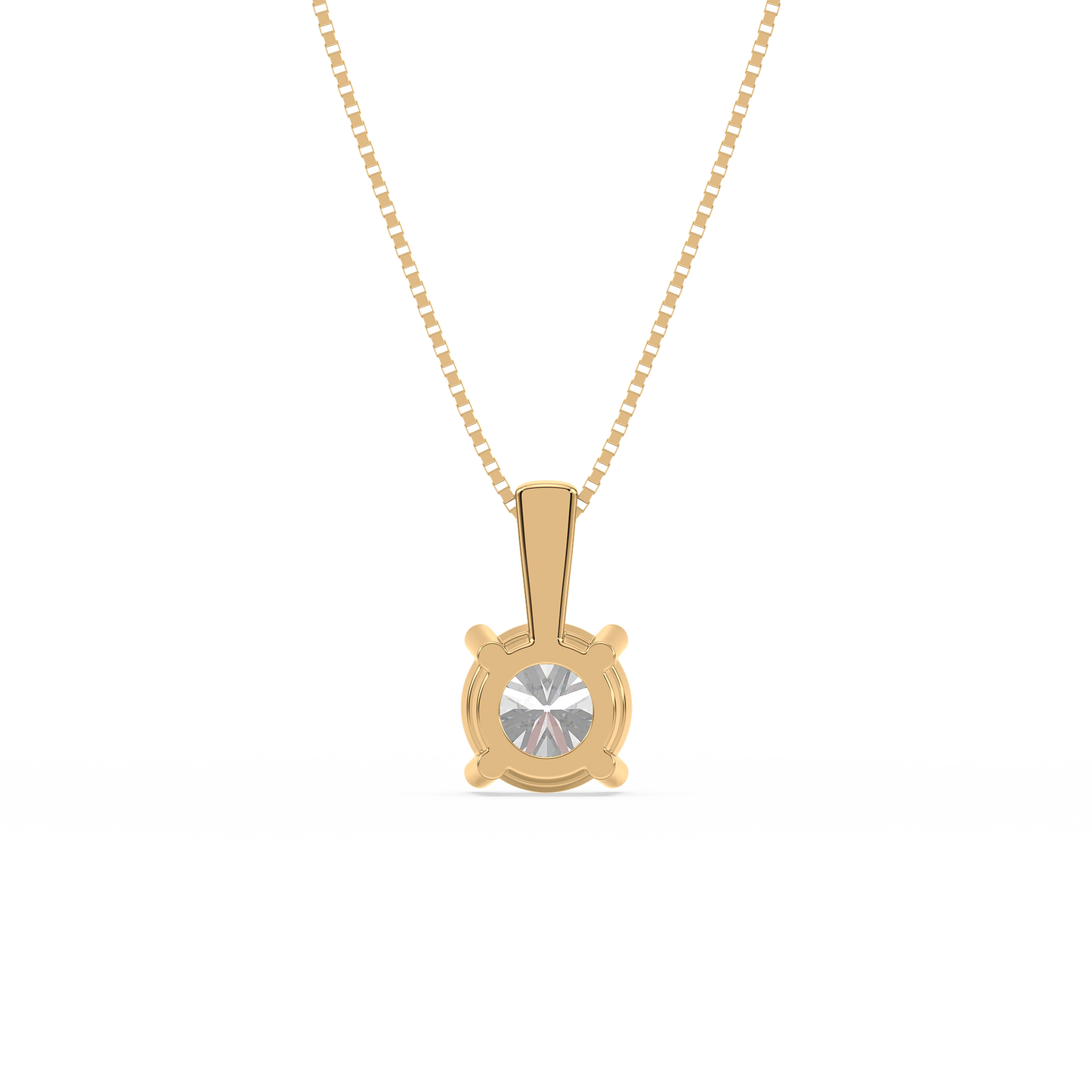 Classic Solitaire Drop Pendant