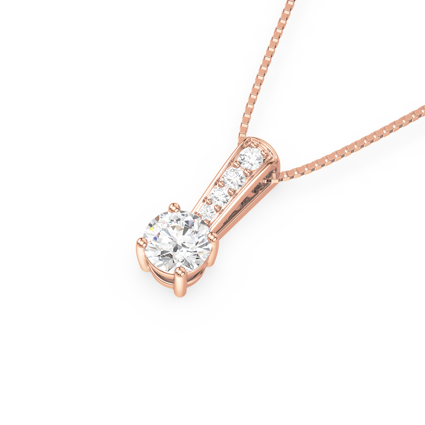 Pavé Bail Solitaire Pendant