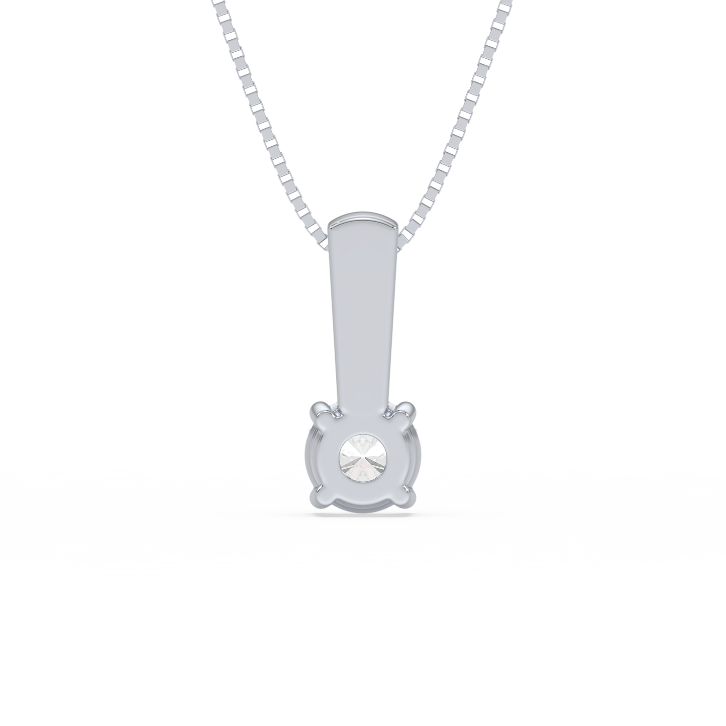 Pavé Bail Solitaire Pendant