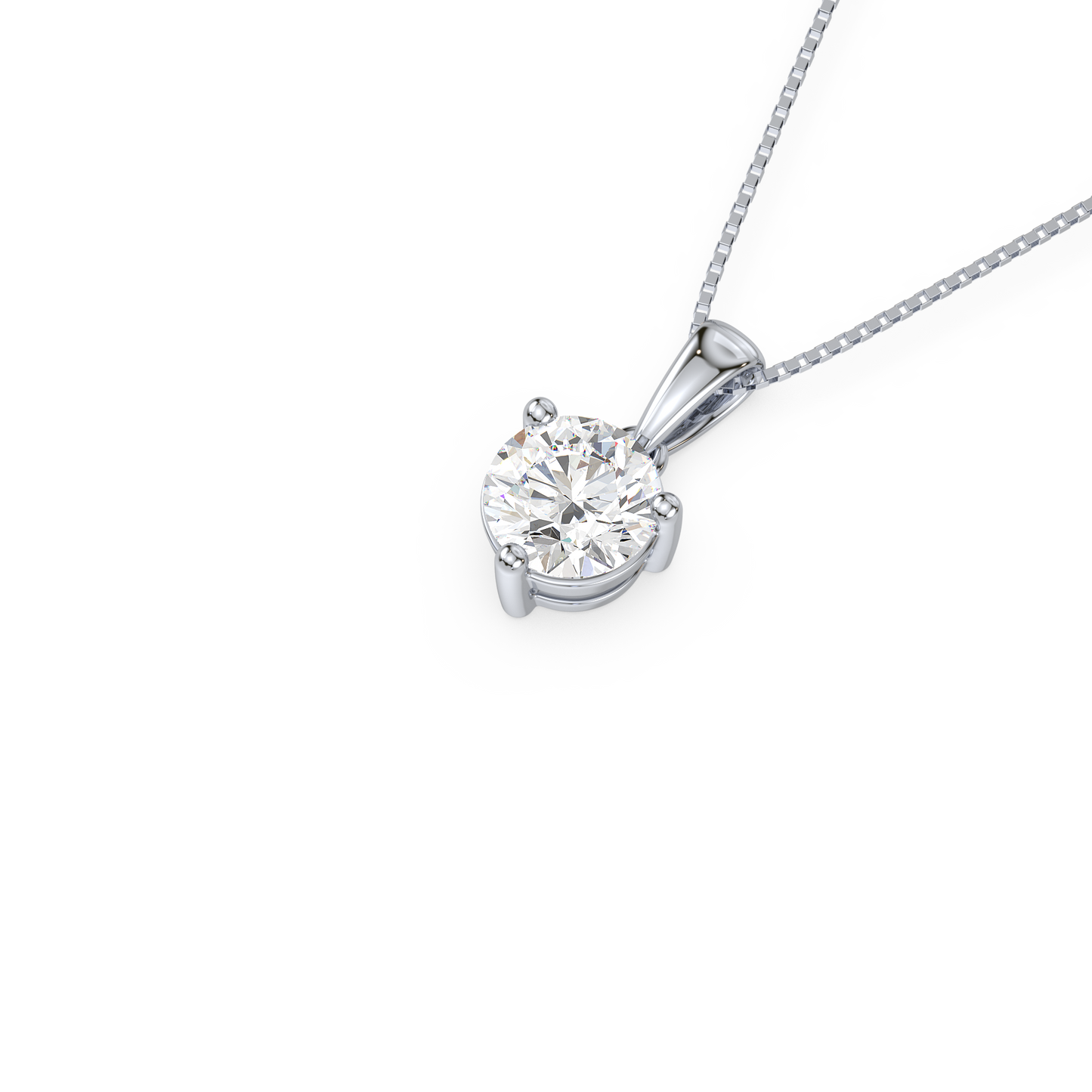 1 CT Solitaire Pendant