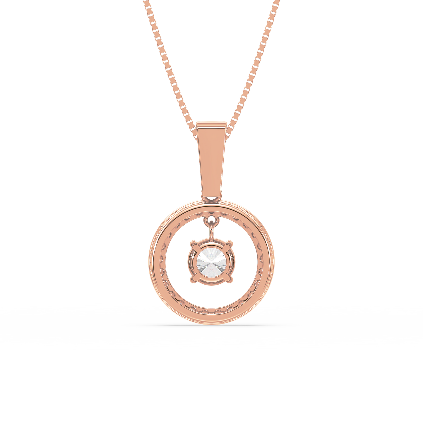 Round Brilliance Pavé Pendant