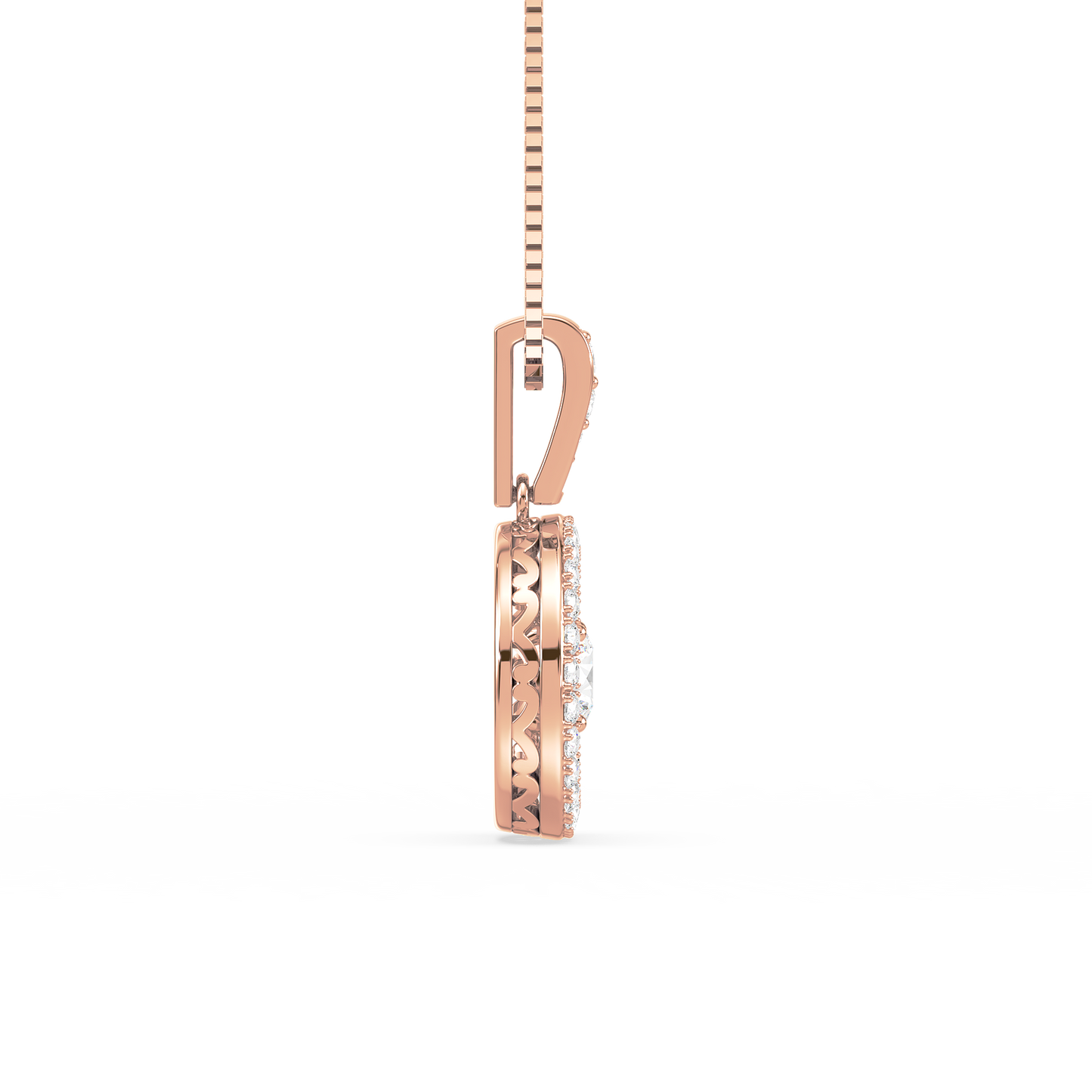 Round Brilliance Pavé Pendant